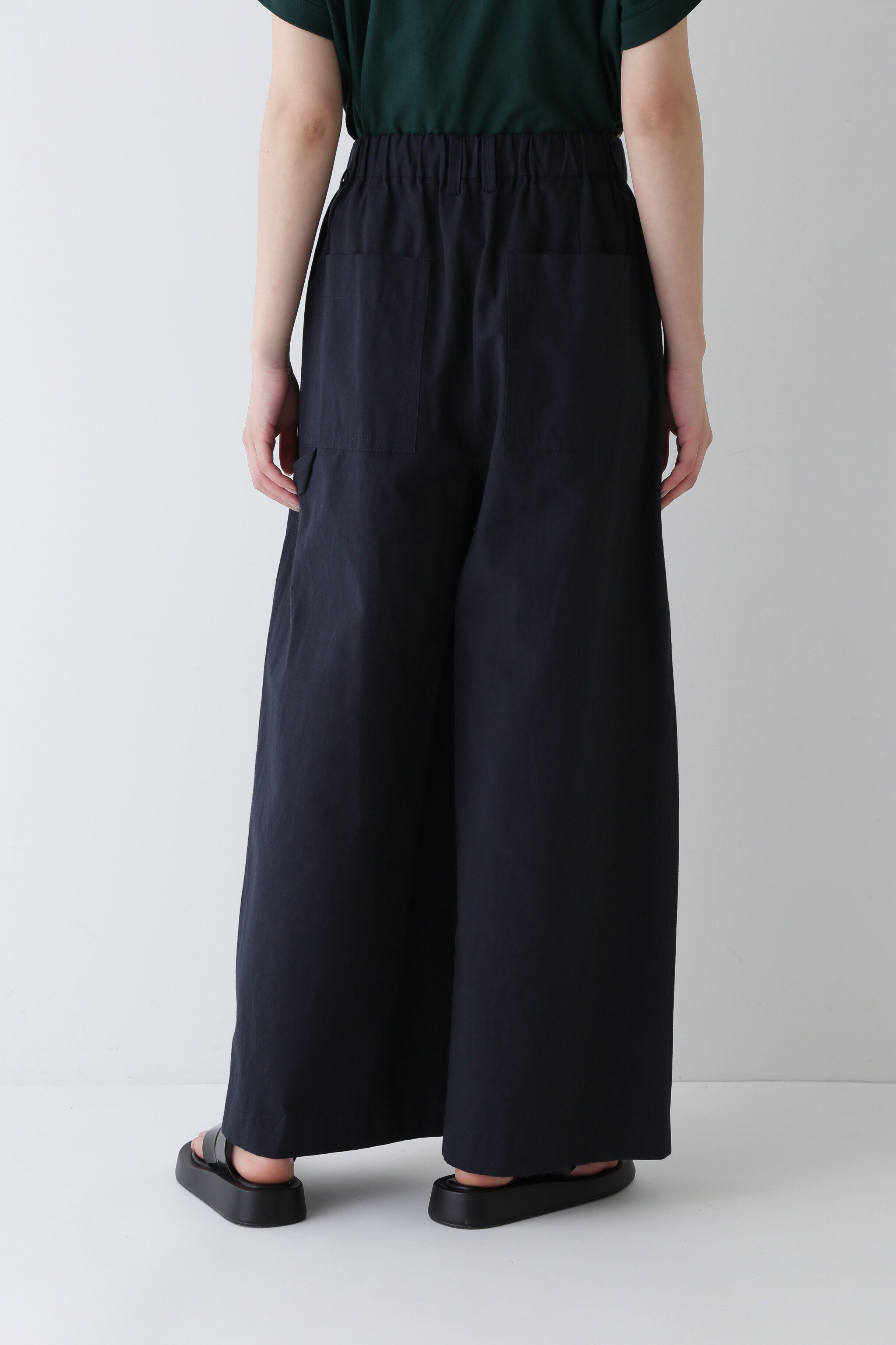  「◆綿麻ウェザー近江晒ワイドパンツ」|その他|