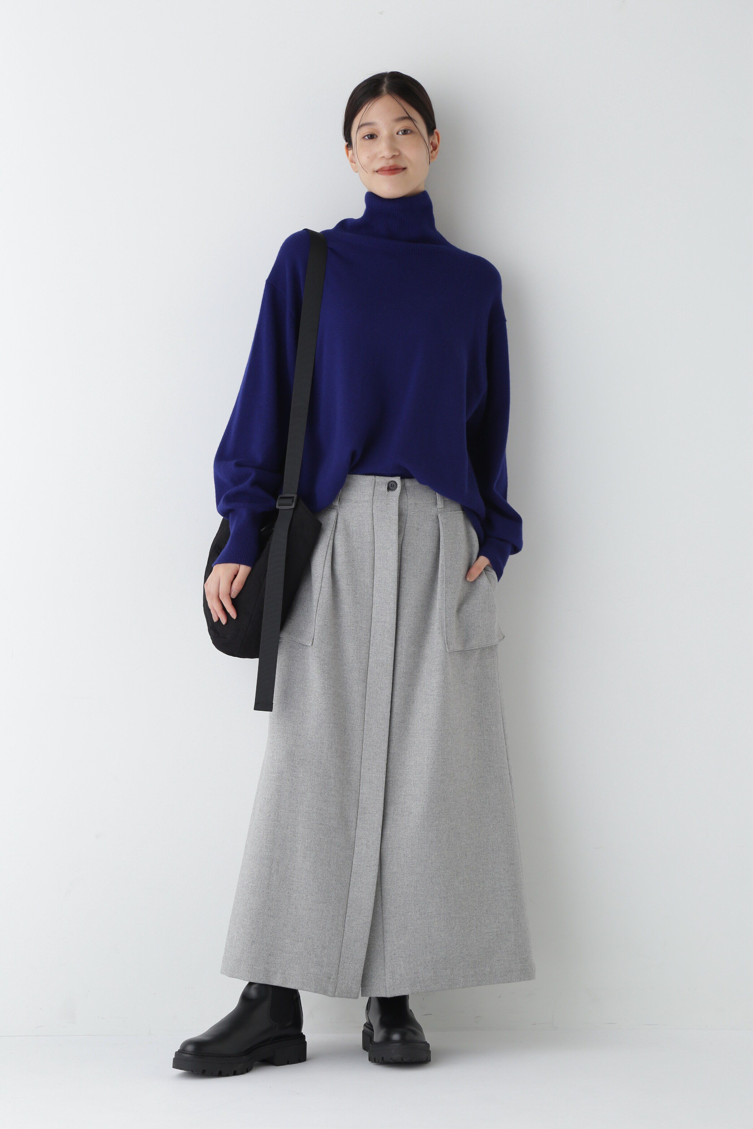  「◆ストレッチフラノワークディテール吊りスカート」|スカート|