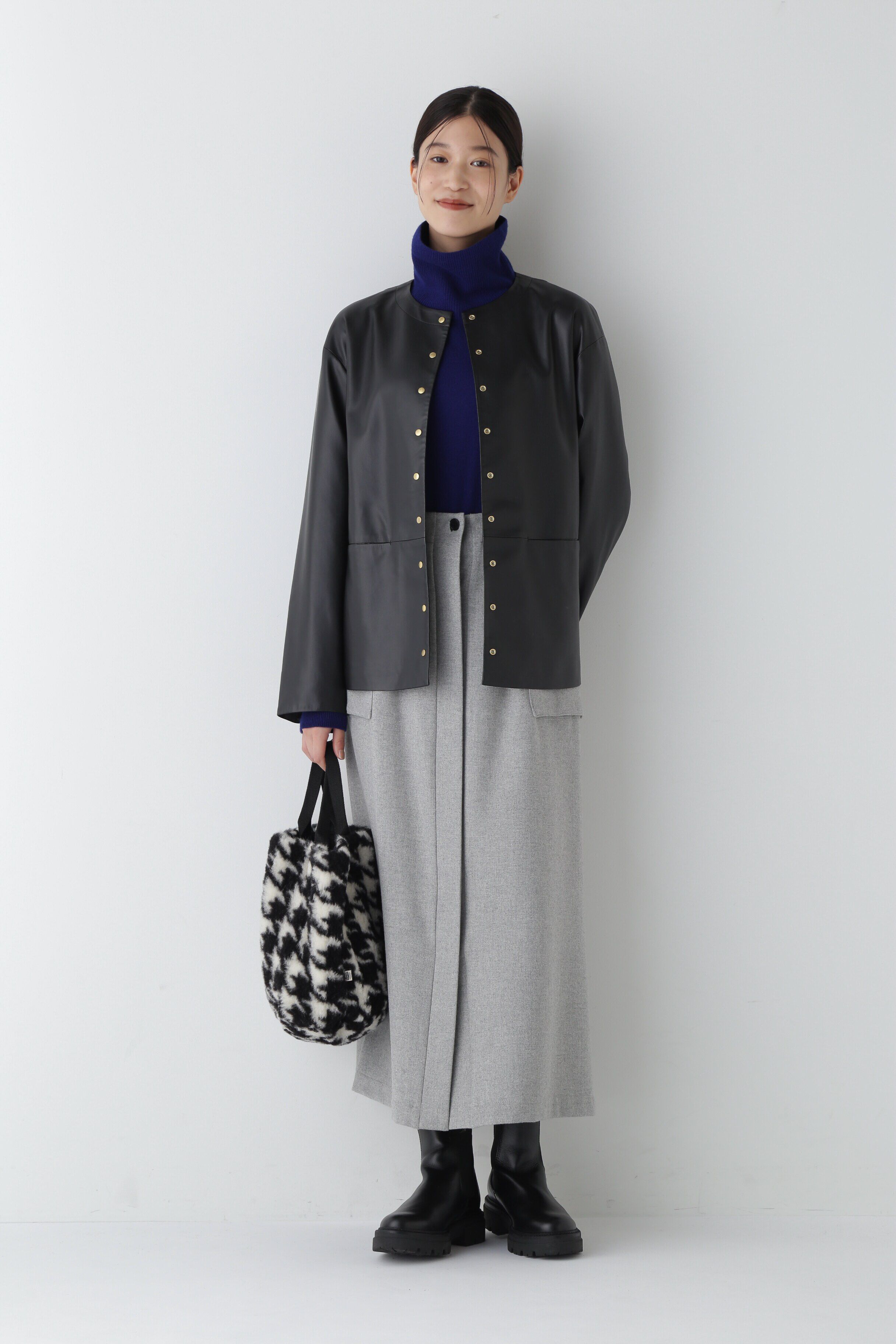  「◆ストレッチフラノワークディテール吊りスカート」|スカート|