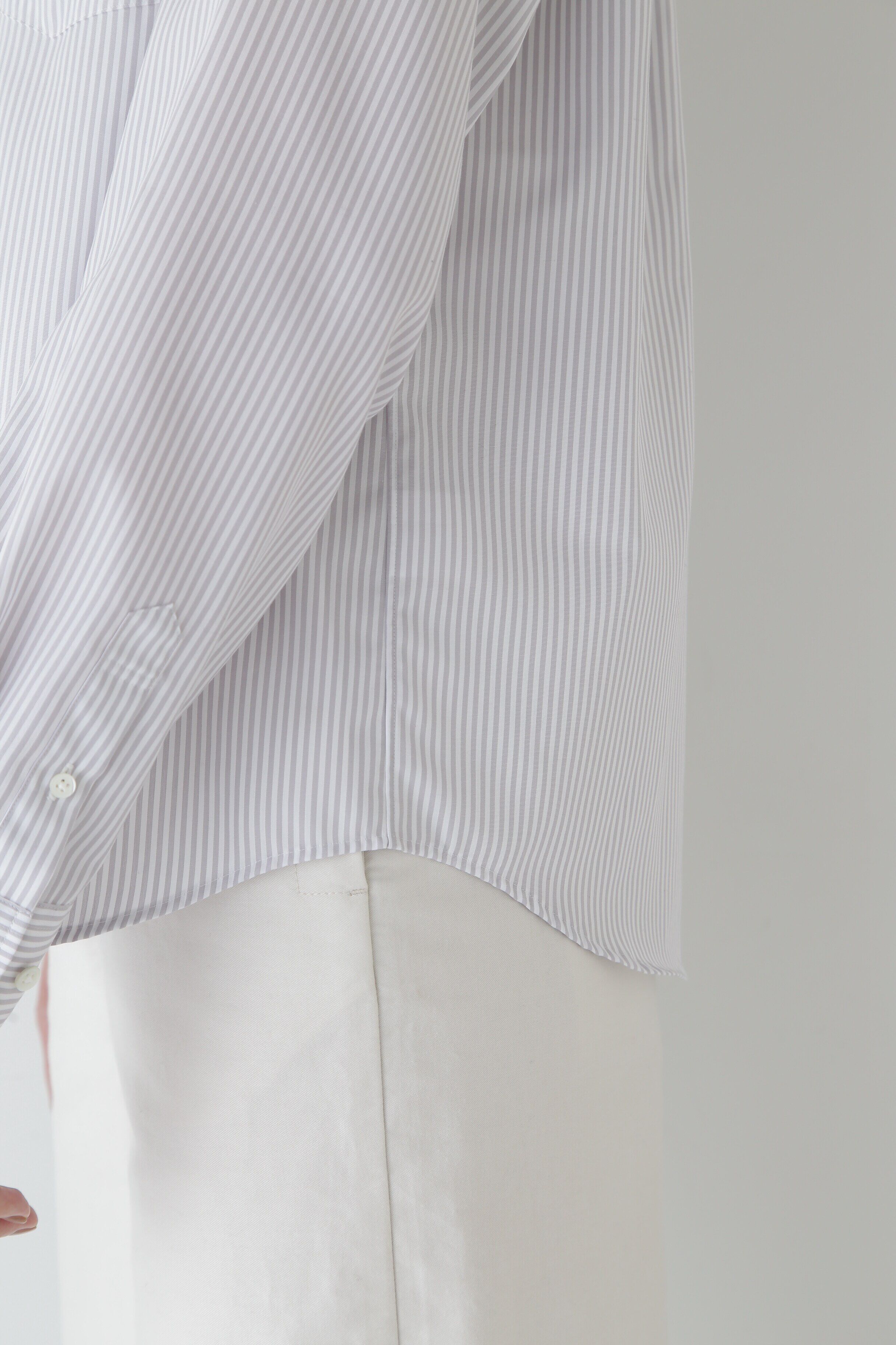  「◆ベーシックカラーストライプシャツ」|シャツ・ブラウス|