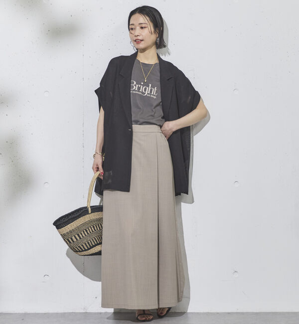 Doux archives「ドライジョーゼットラップ風スカート」|スカート|