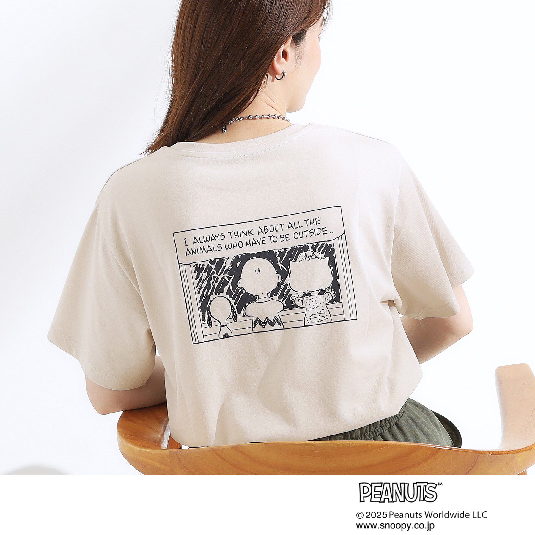 SHOO･LA･RUE「【PEANUTS】ひんやりTシャツ」|Tシャツ・カットソー|ライトグレー(011