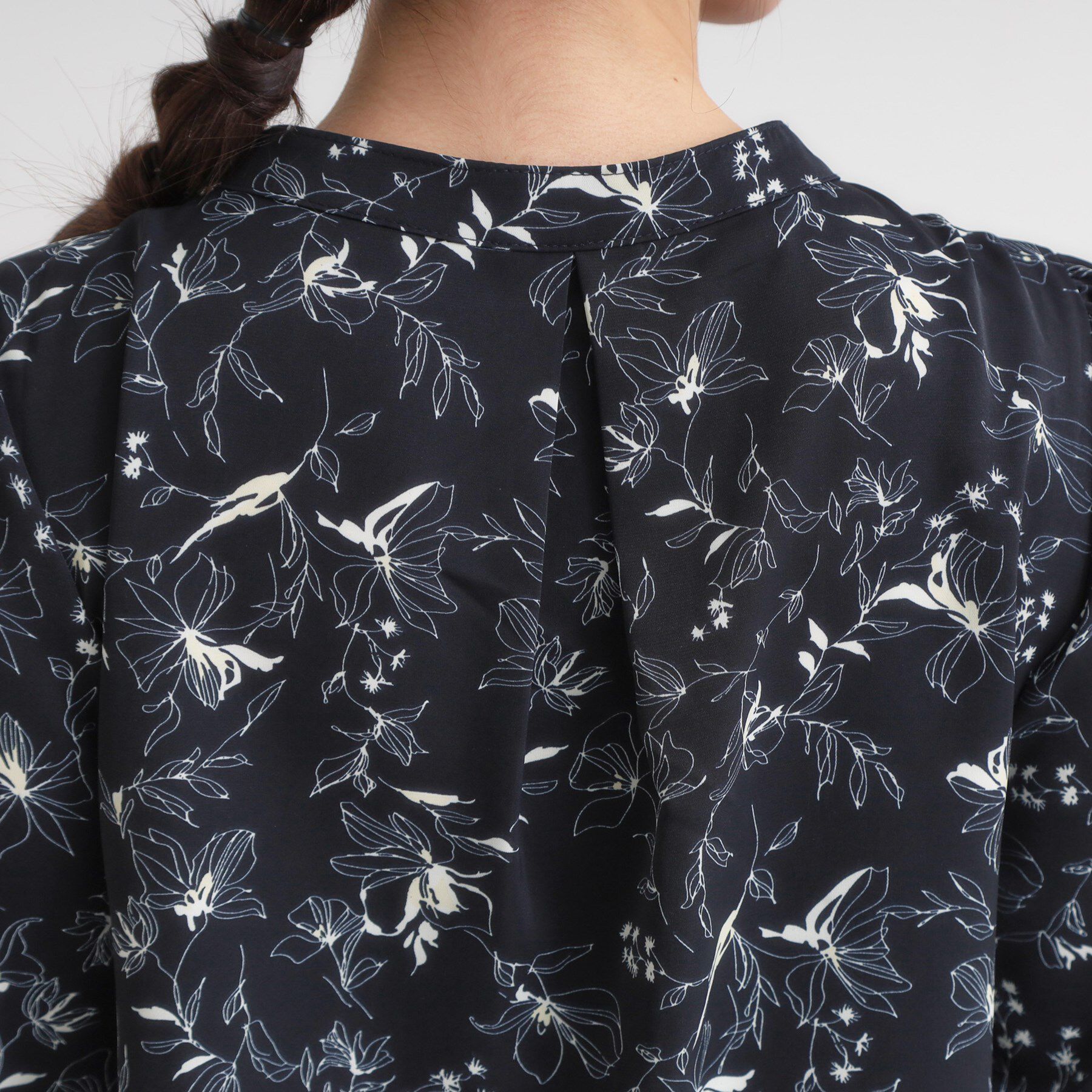 SHOO･LA･RUE「【セットアップ可】ピンタックバンドカラーブラウス」|シャツ・ブラウス|