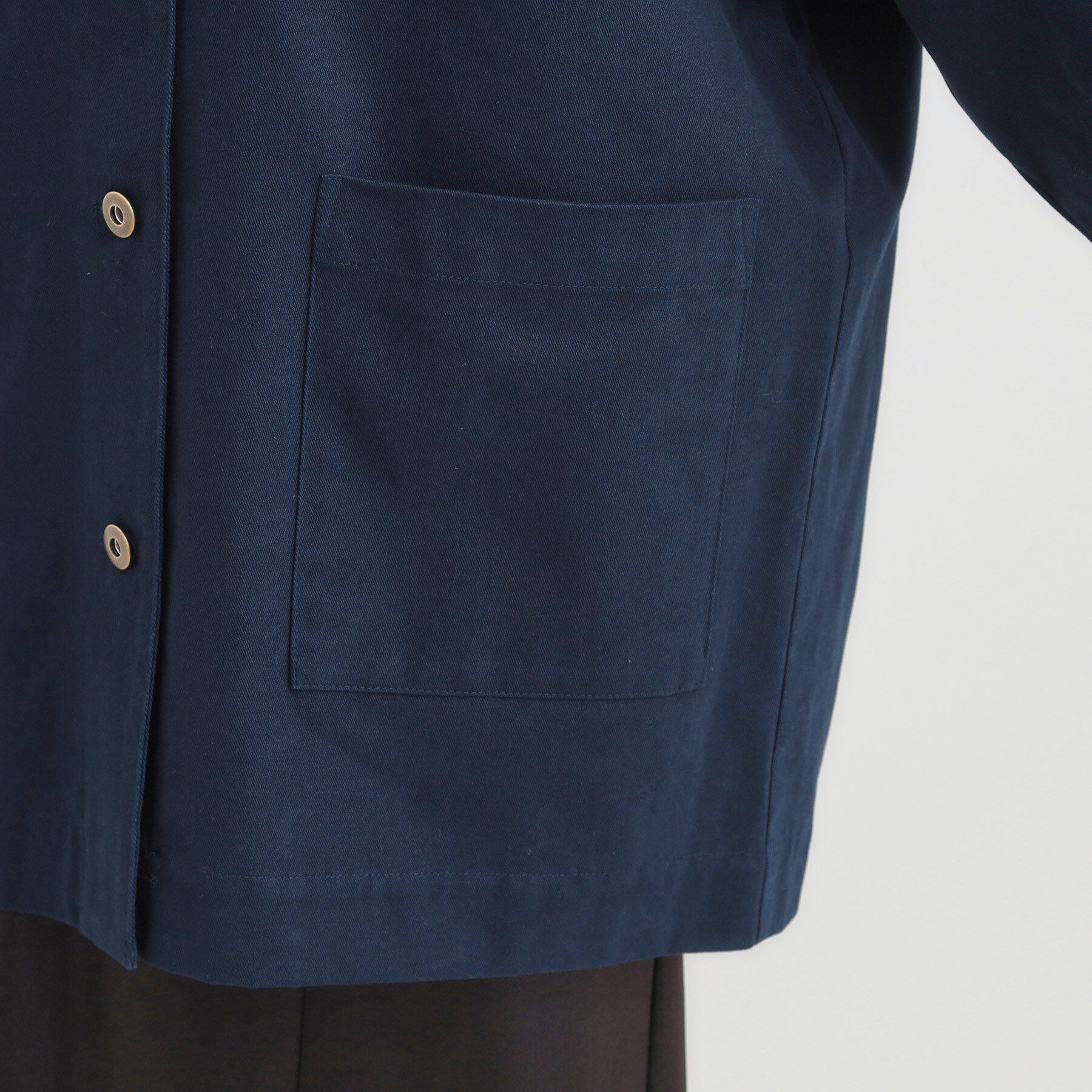 SHOO･LA･RUE「【S-LL】オーバーシルエットでこなれ感 襟コール カバーオール」|ステンカラーコート|