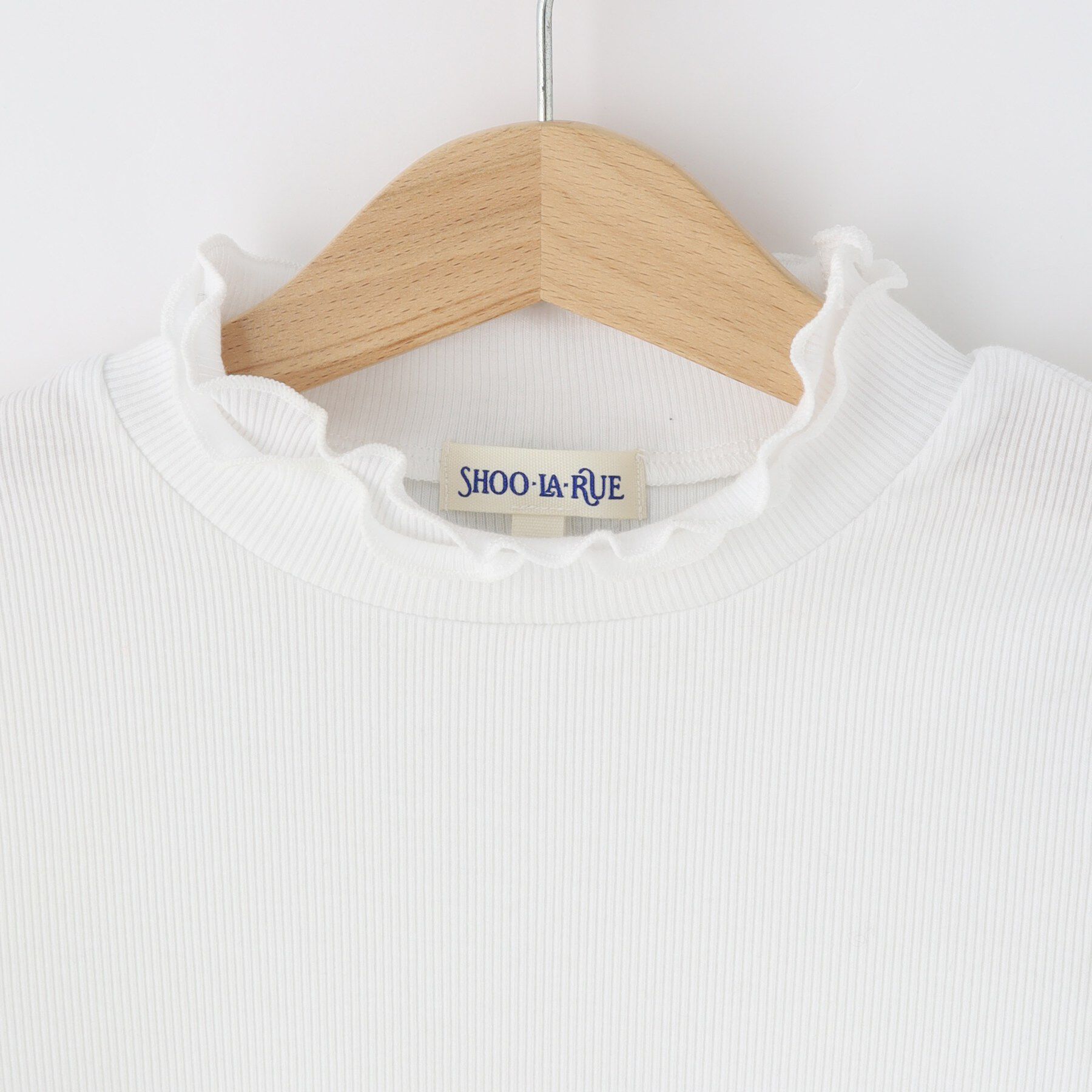 SHOO･LA･RUE「【110-140cm/プチセレ】リボンハイネックインナー」|Tシャツ・カットソー|