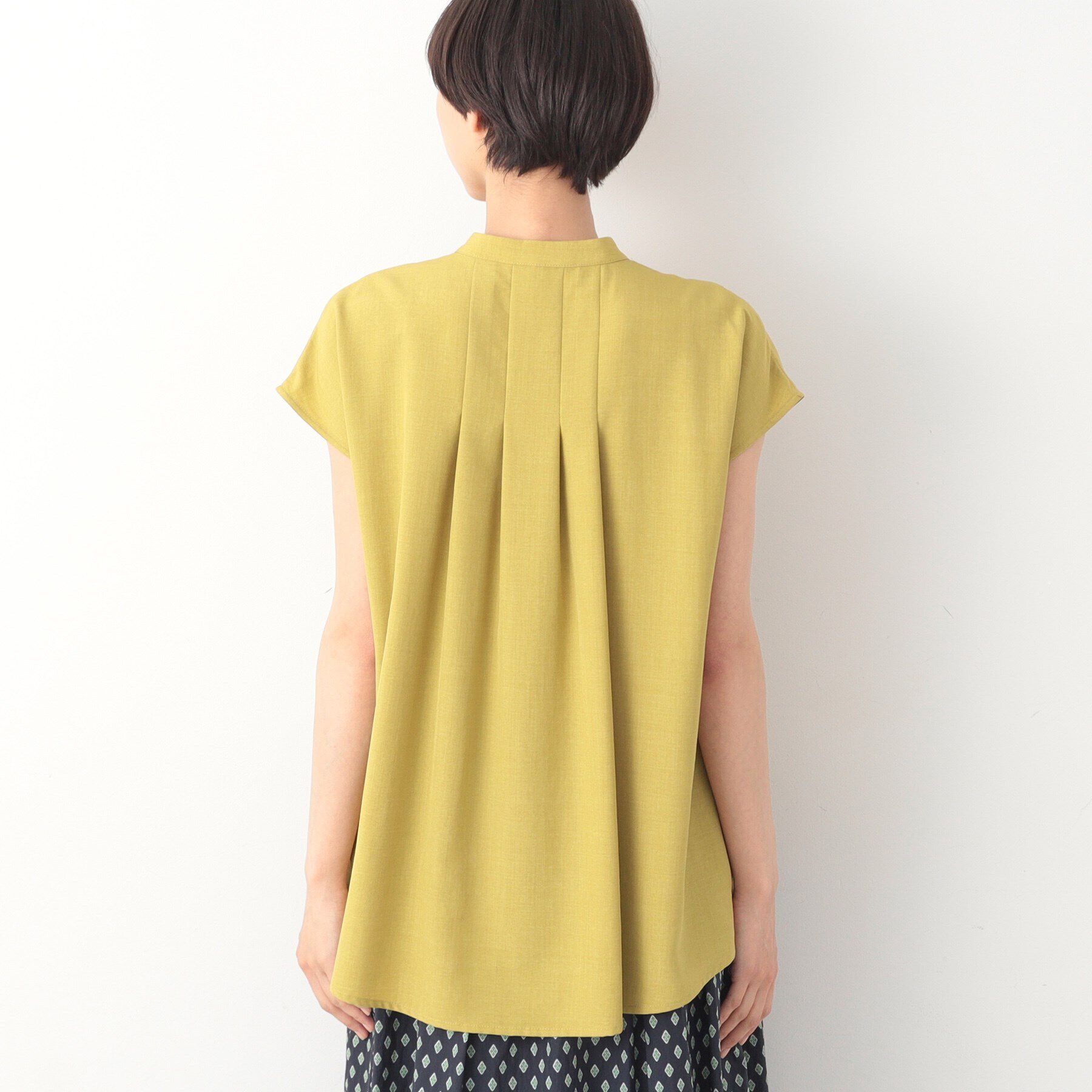 Dessin「【洗える】テントラインフレンチスリーブブラウス（XS～L）」|シャツ・ブラウス|