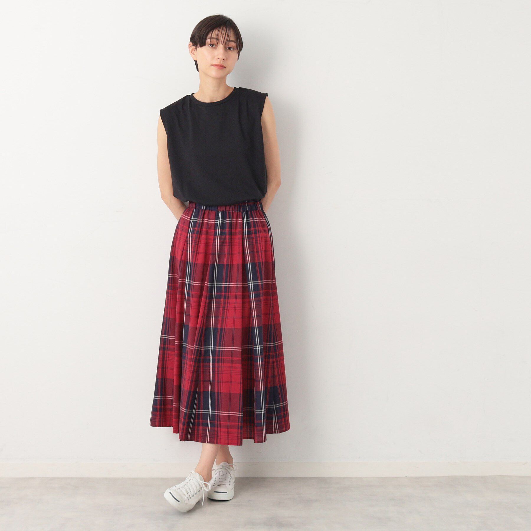 Dessin「【秋色登場・ウエストゴム】映えチェックスカート（XS～L）」|スカート|