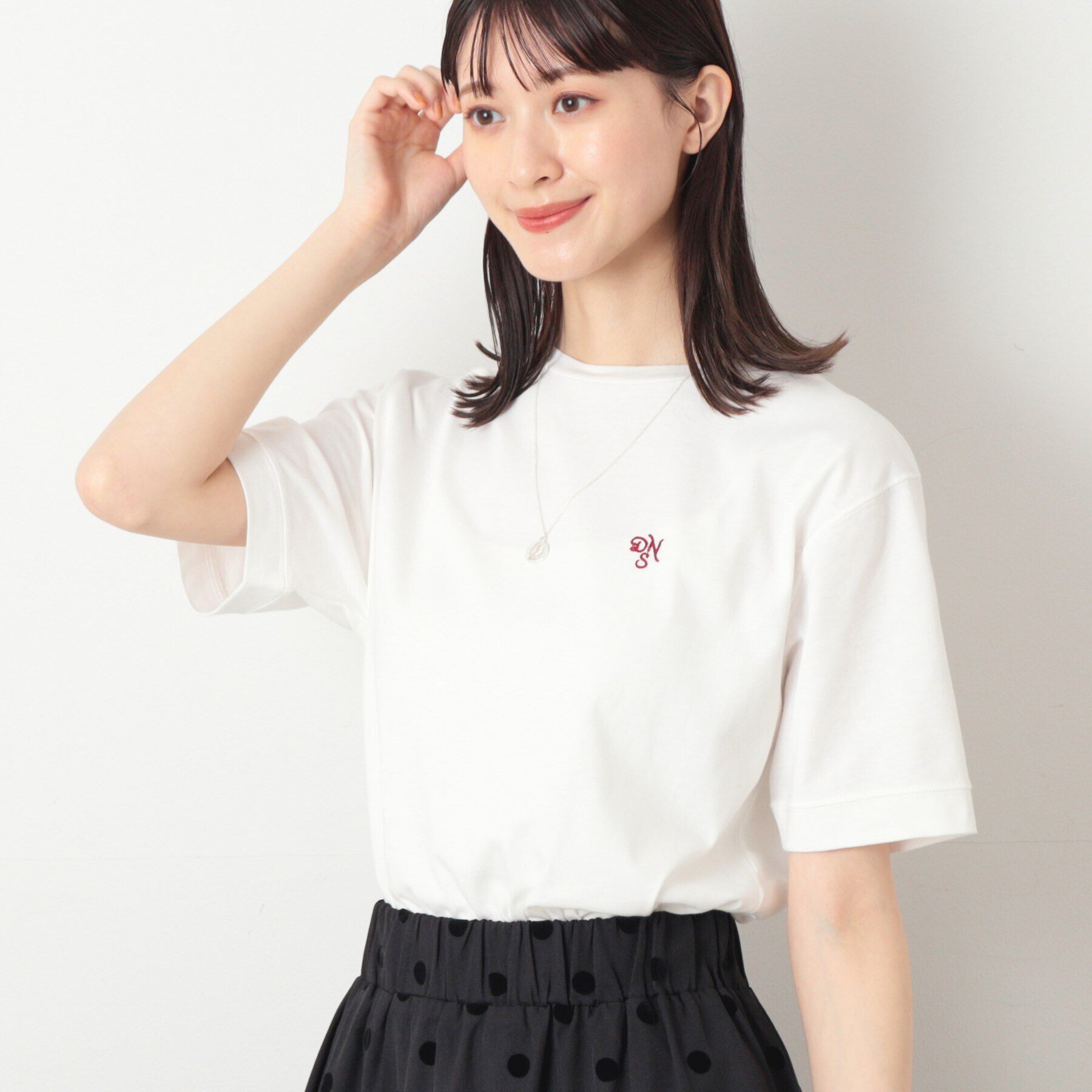 Dessin「【レイヤード・一枚着・プチプラ】シャツテールTシャツ（XS～L）」|Tシャツ・カットソー|