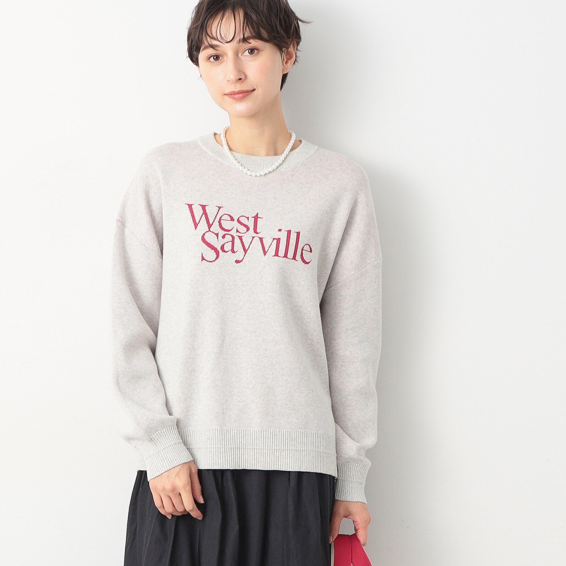 Dessin「【洗える】ロゴジャカードニット（XS～L）」|ニット・セーター|