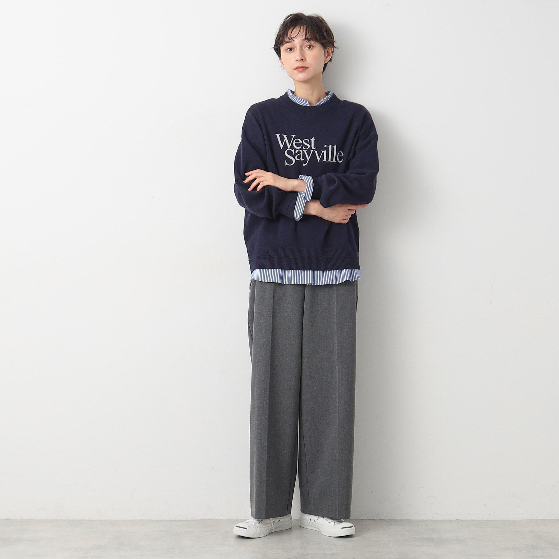 Dessin「【洗える】ロゴジャカードニット（XS～L）」|ニット・セーター|