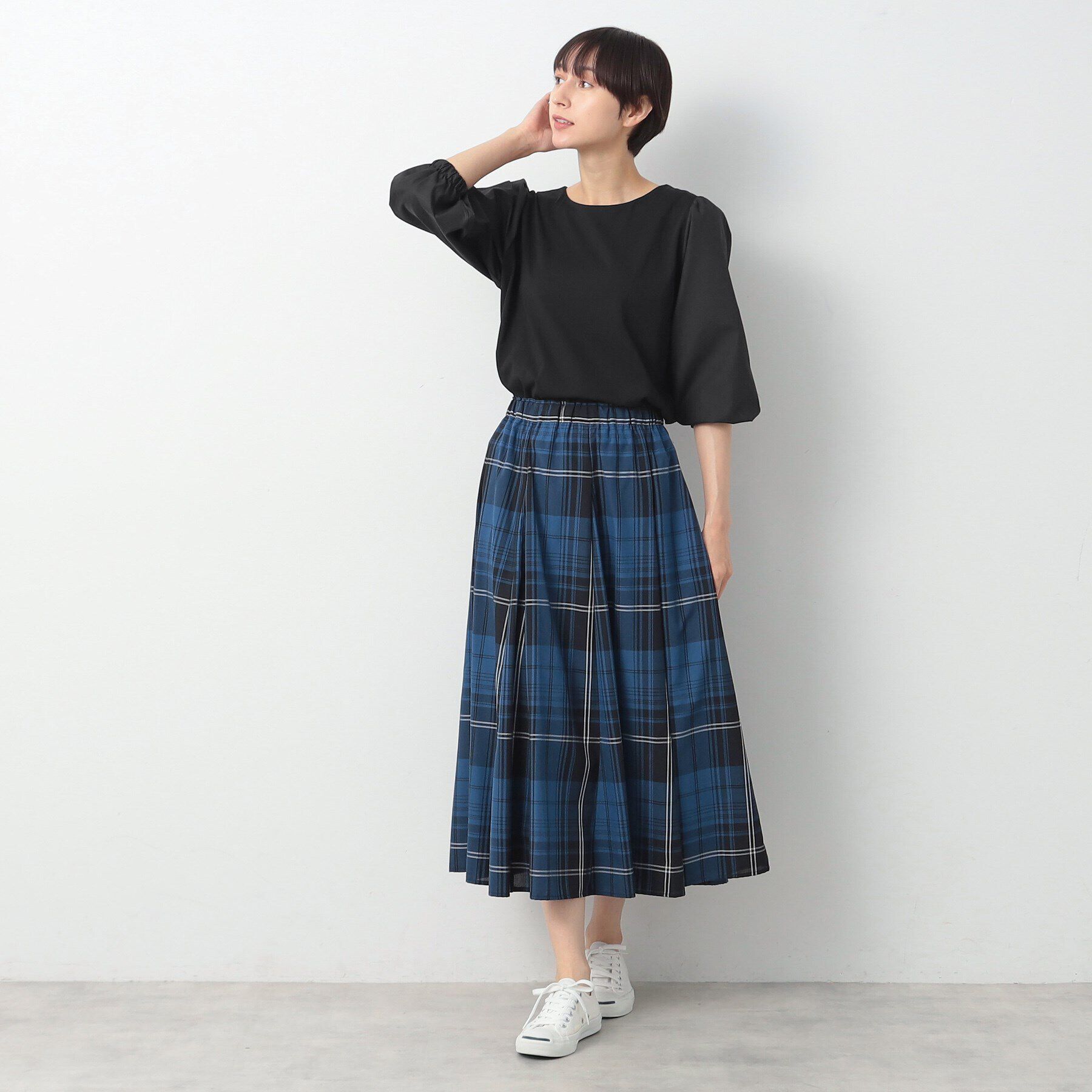 Dessin「【洗える】バルーンスリーブカットソージャージ」|Tシャツ・カットソー|