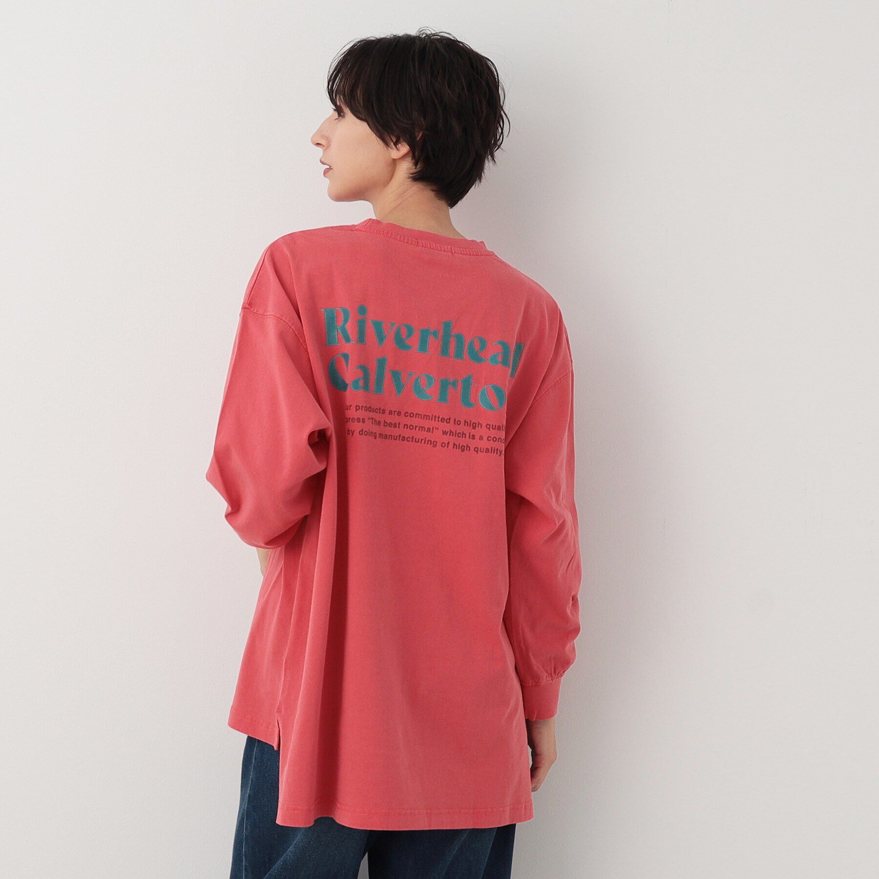 Dessin「【ピグメント染め】ルーズシルエットロンT」|Tシャツ・カットソー|