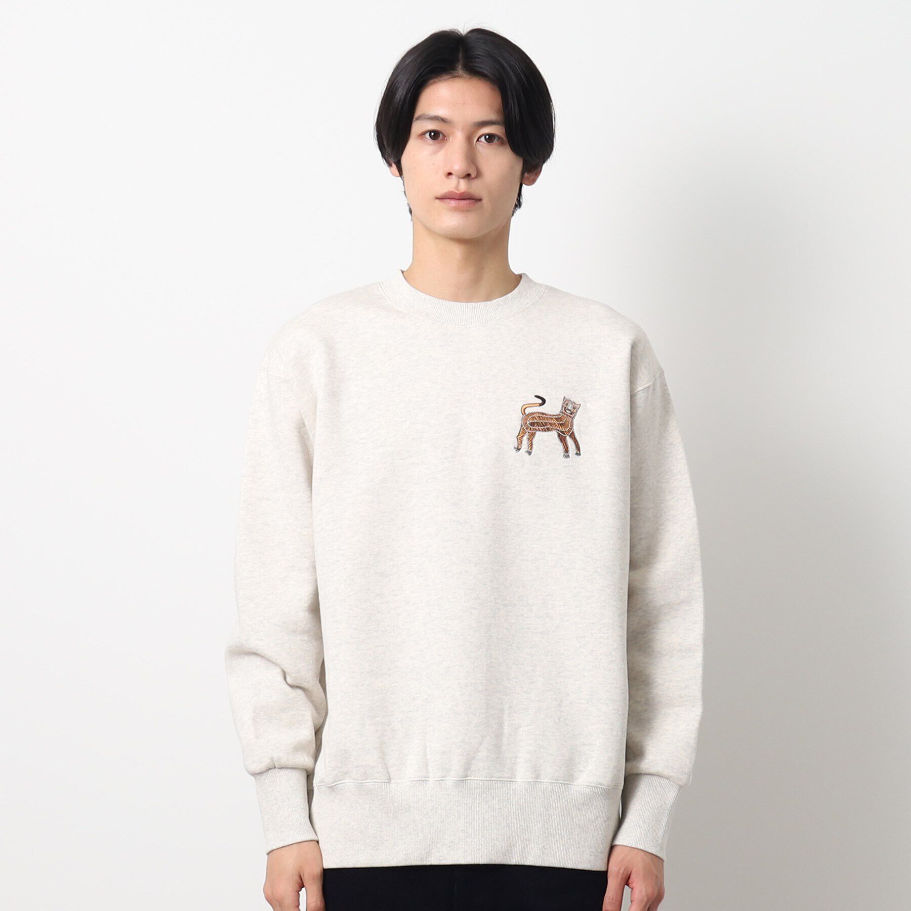 Dessin「【洗える】タイガーワンポイントスウェット」|パーカー|