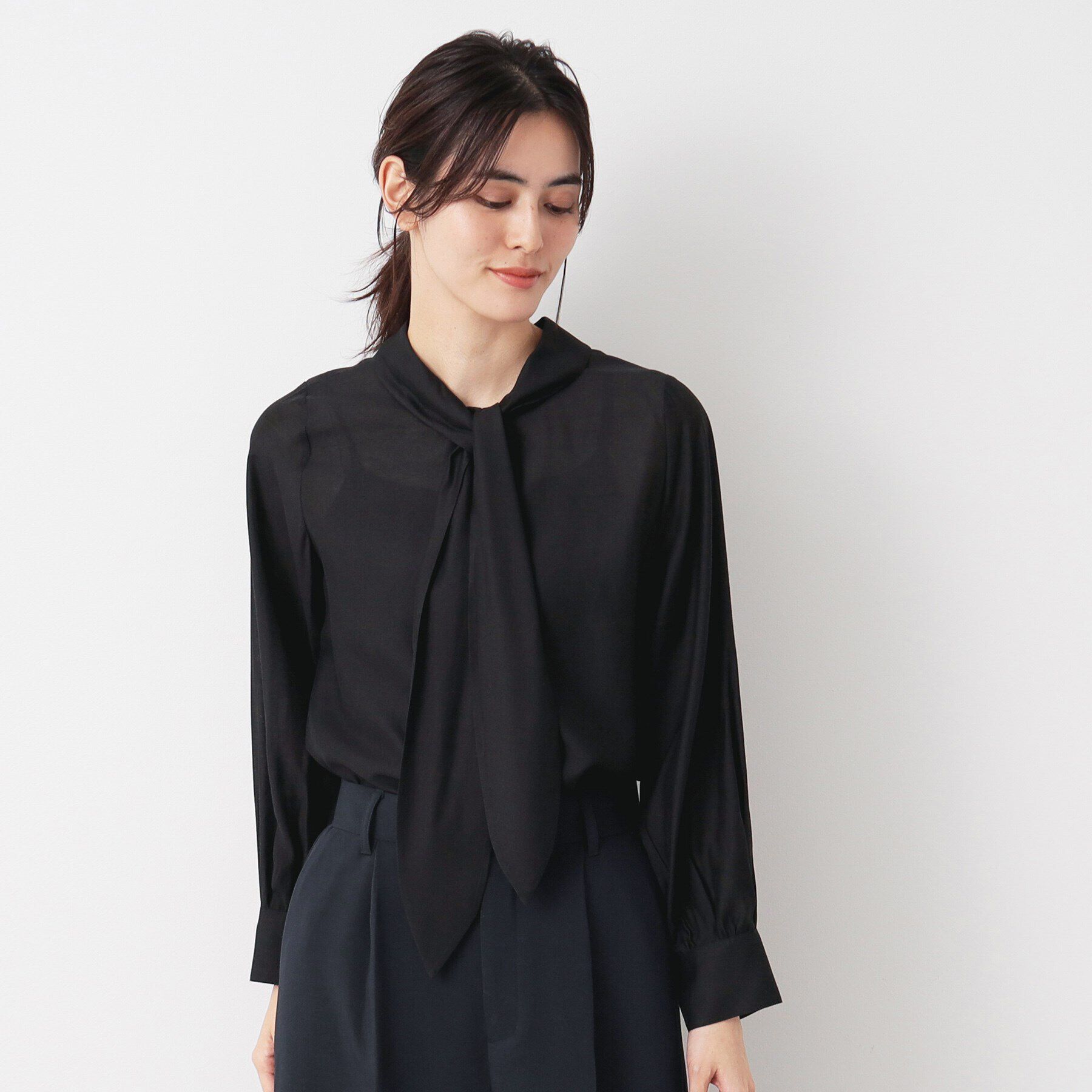 Dessin「【入卒/セレモニー/洗える】ボウタイブラウス」|シャツ・ブラウス|