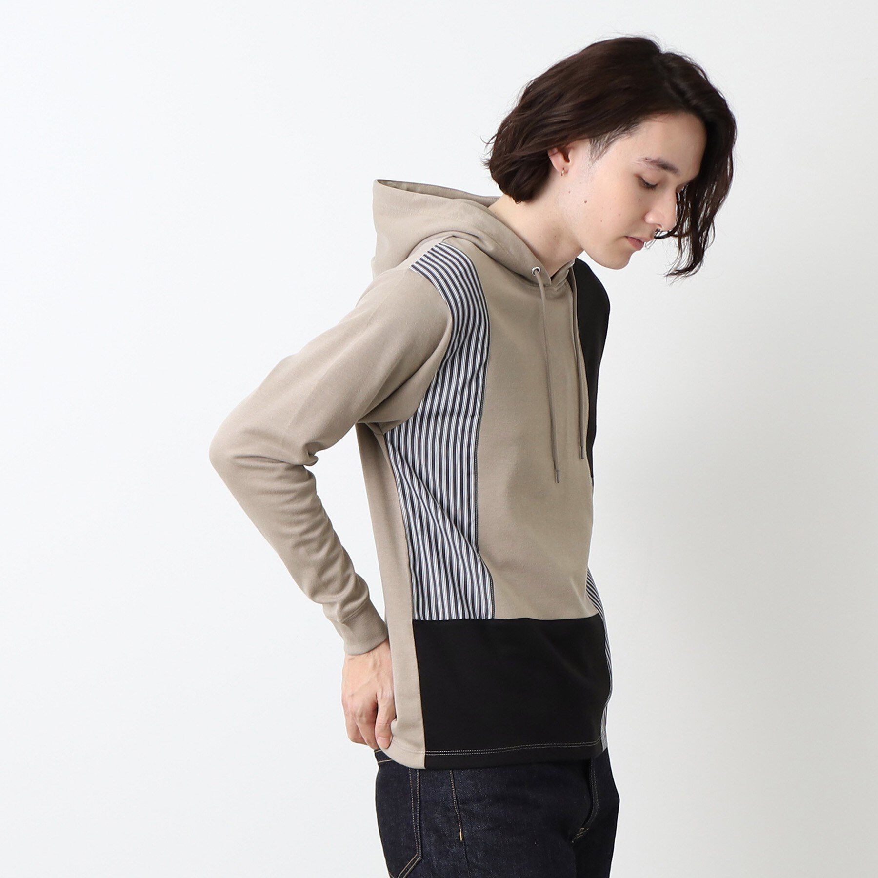 Dessin「【洗える】切替デザインパーカ」|パーカー|