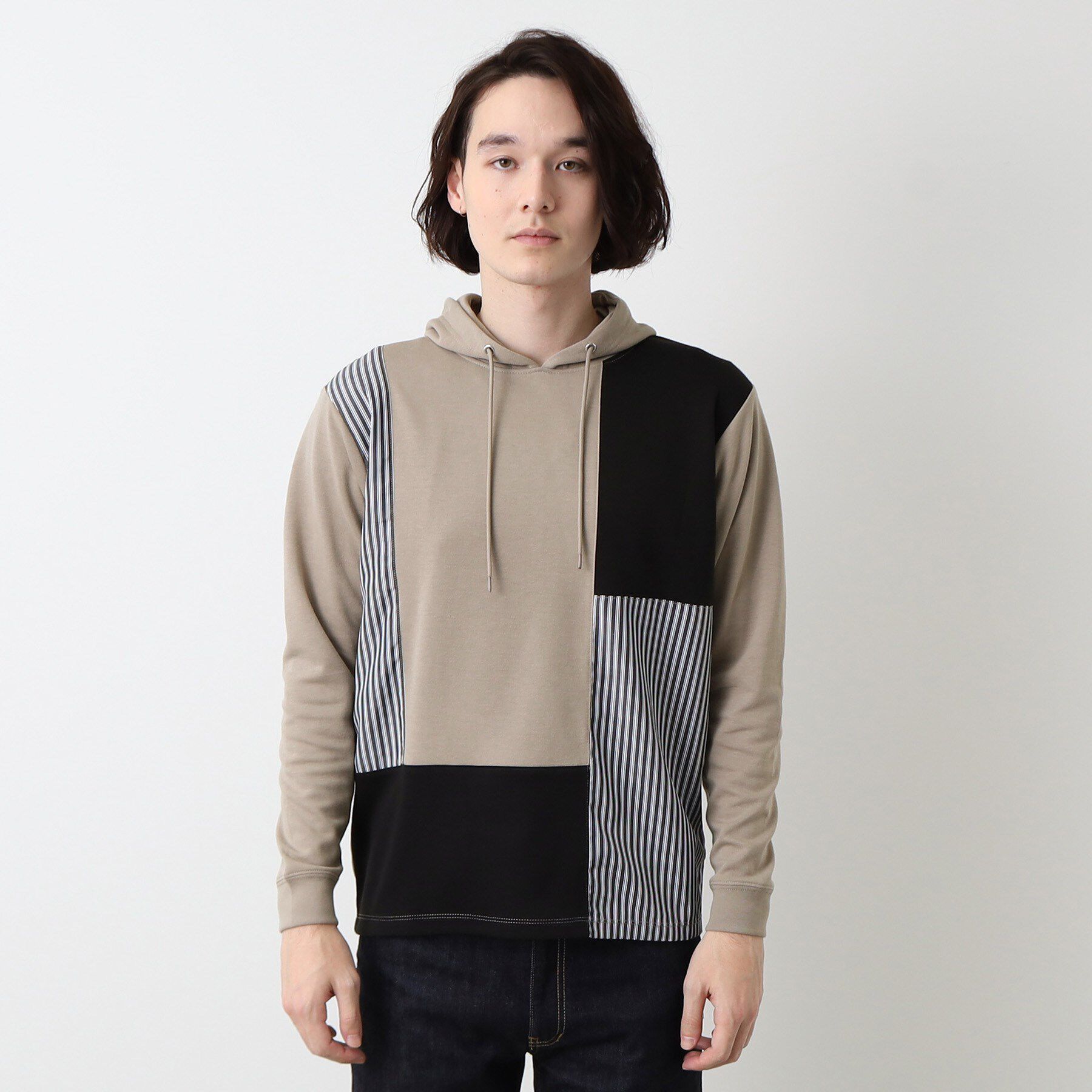 Dessin「【洗える】切替デザインパーカ」|パーカー|