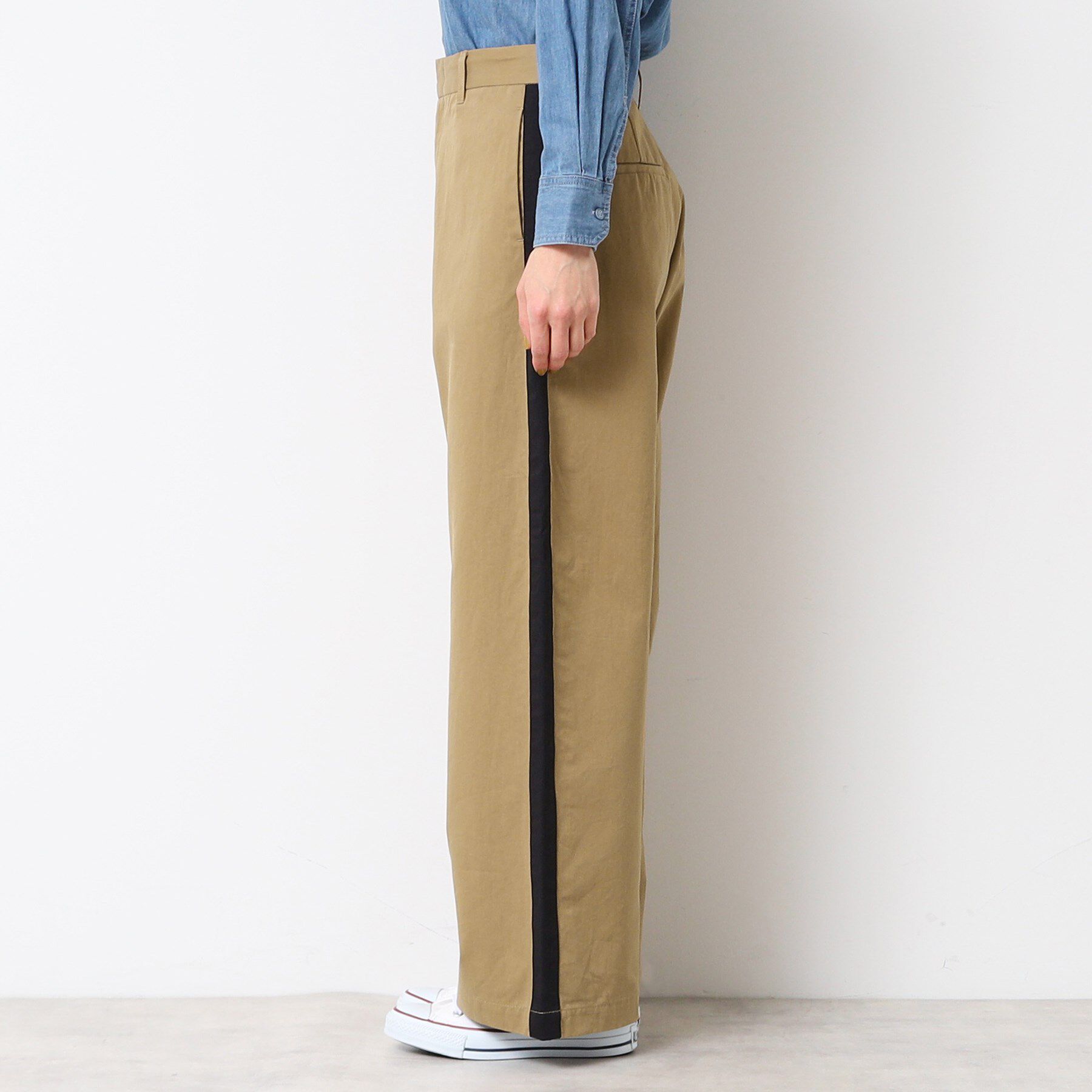 Dessin「【洗える】サイドライン入りワイドパンツ（S～L）」|その他|