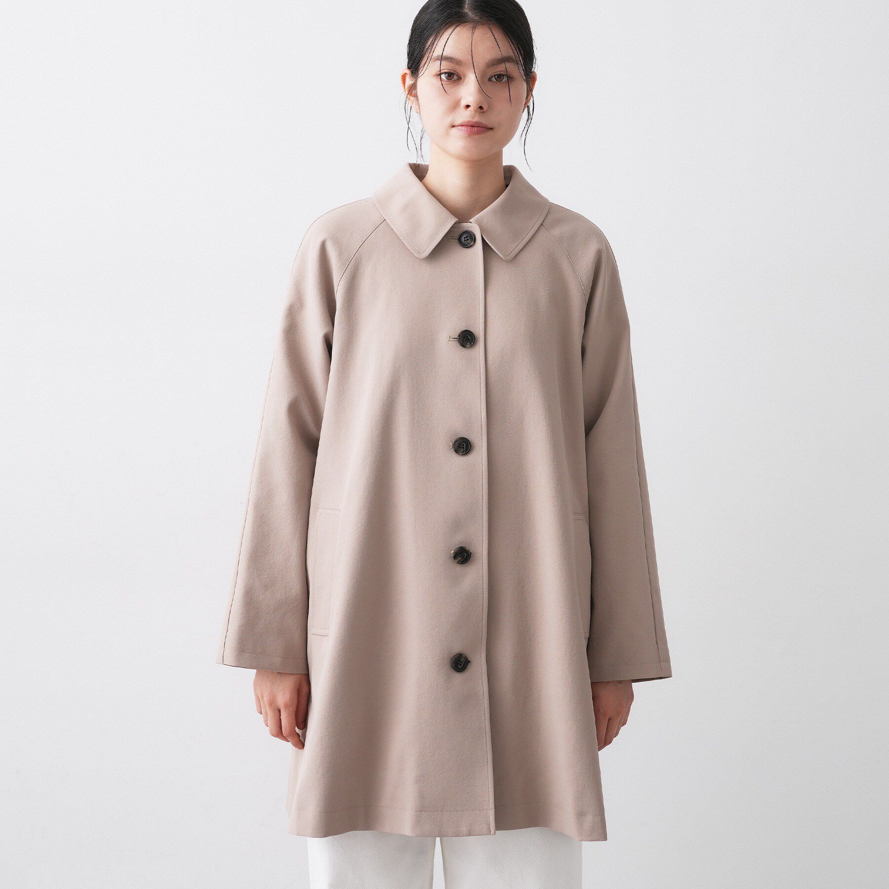 Dessin「【花粉ガード/撥水加工/洗える】ステンカラースプリングコート」|ステンカラーコート|