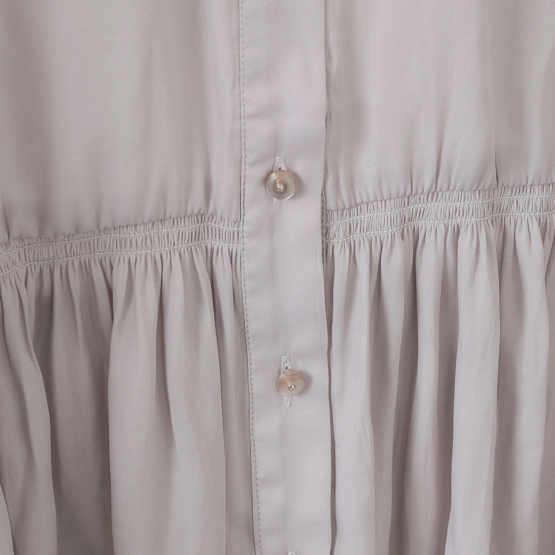 ITS&rsquo;DEMO「【手洗い可】サテンペプラムブラウス」|シャツ・ブラウス|