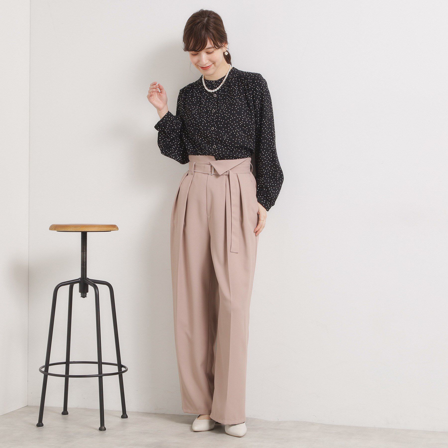 ITS&rsquo;DEMO「【手洗い可】前開きブラウス」|シャツ・ブラウス|