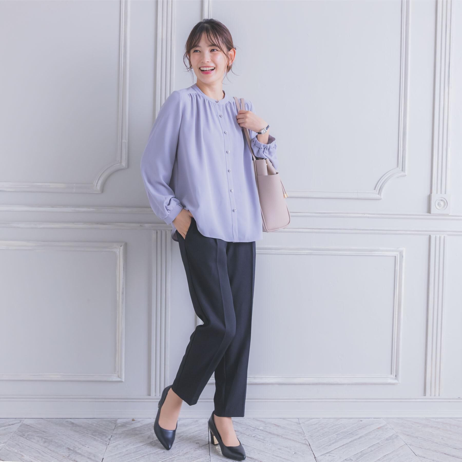 ITS&rsquo;DEMO「【手洗い可】前開きブラウス」|シャツ・ブラウス|