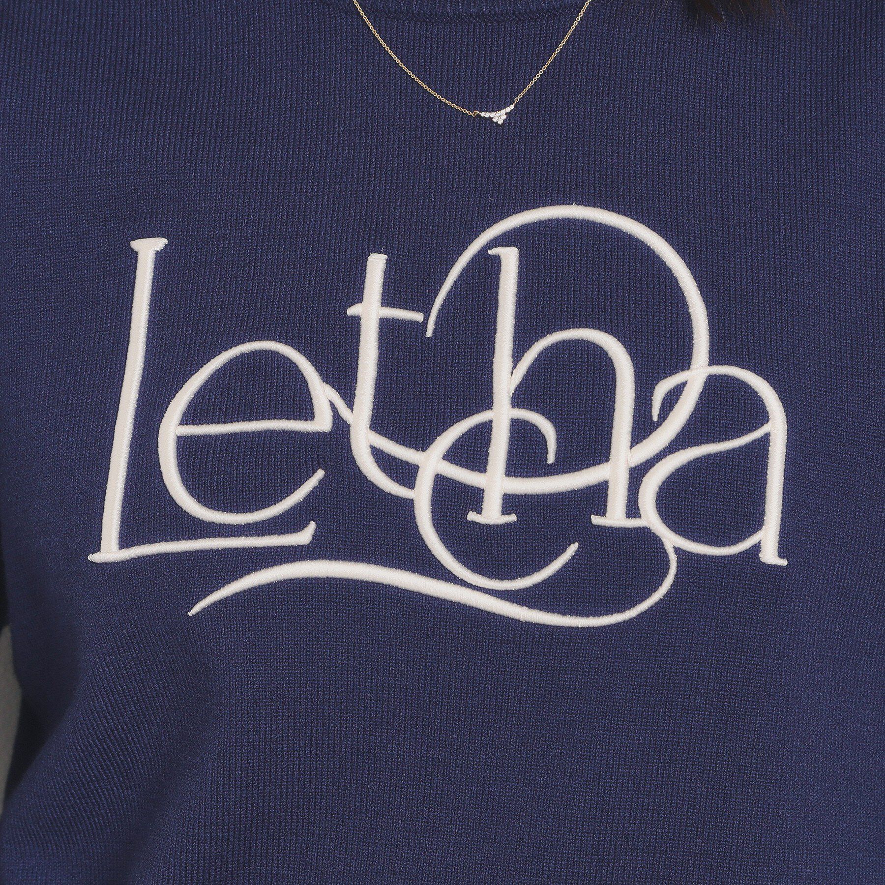 ITS&rsquo;DEMO「【手洗い可】ロゴ刺繍ニット」|ニット・セーター|