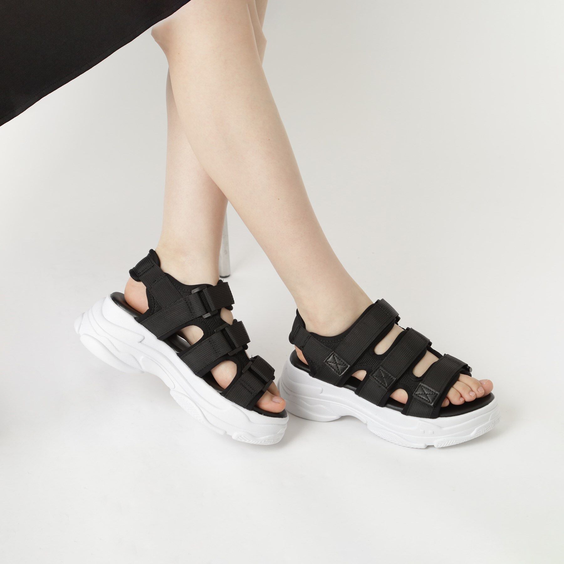 csT&P「厚底多連ベルトスポサン」|サンダル|