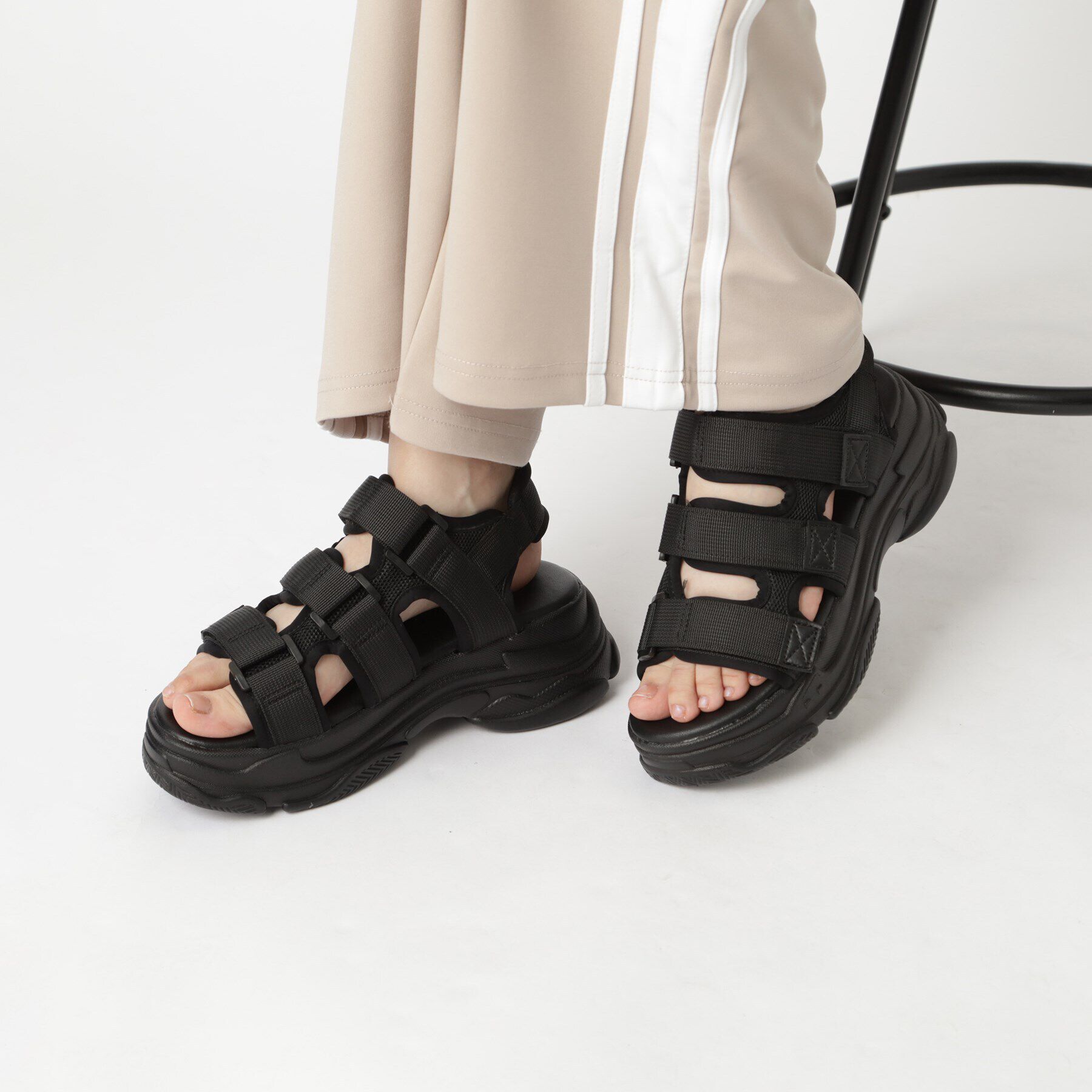 csT&P「厚底多連ベルトスポサン」|サンダル|