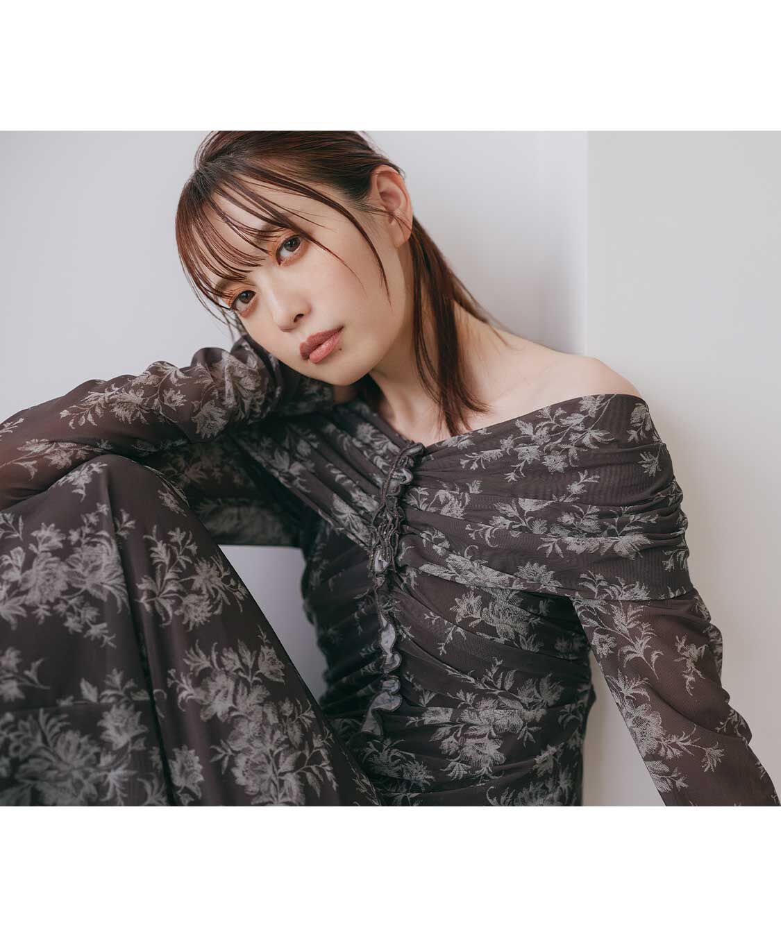 COCO DEAL「フラワープリントメッシュワンピース」|ワンピース|