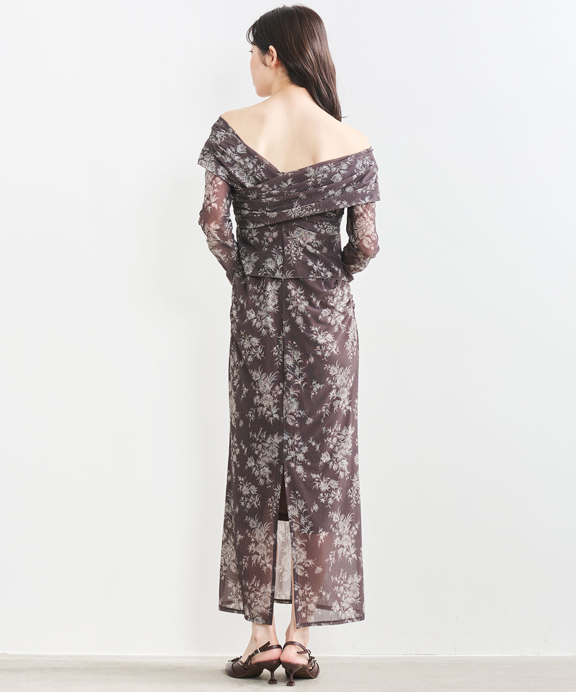 COCO DEAL「フラワープリントメッシュワンピース」|ワンピース|