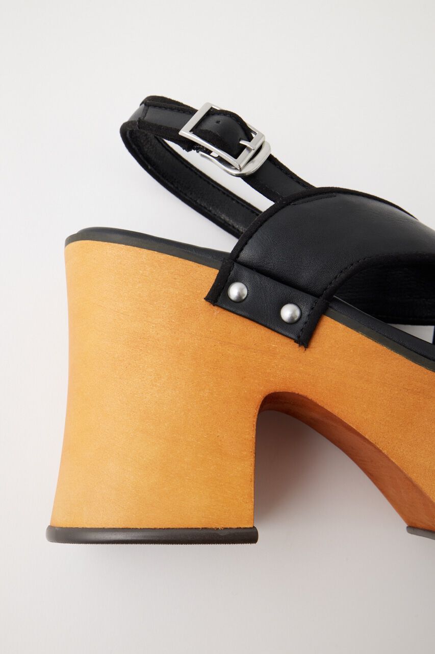 MOUSSY「CROSS BAND WOOD SOLE サンダル」|サンダル|