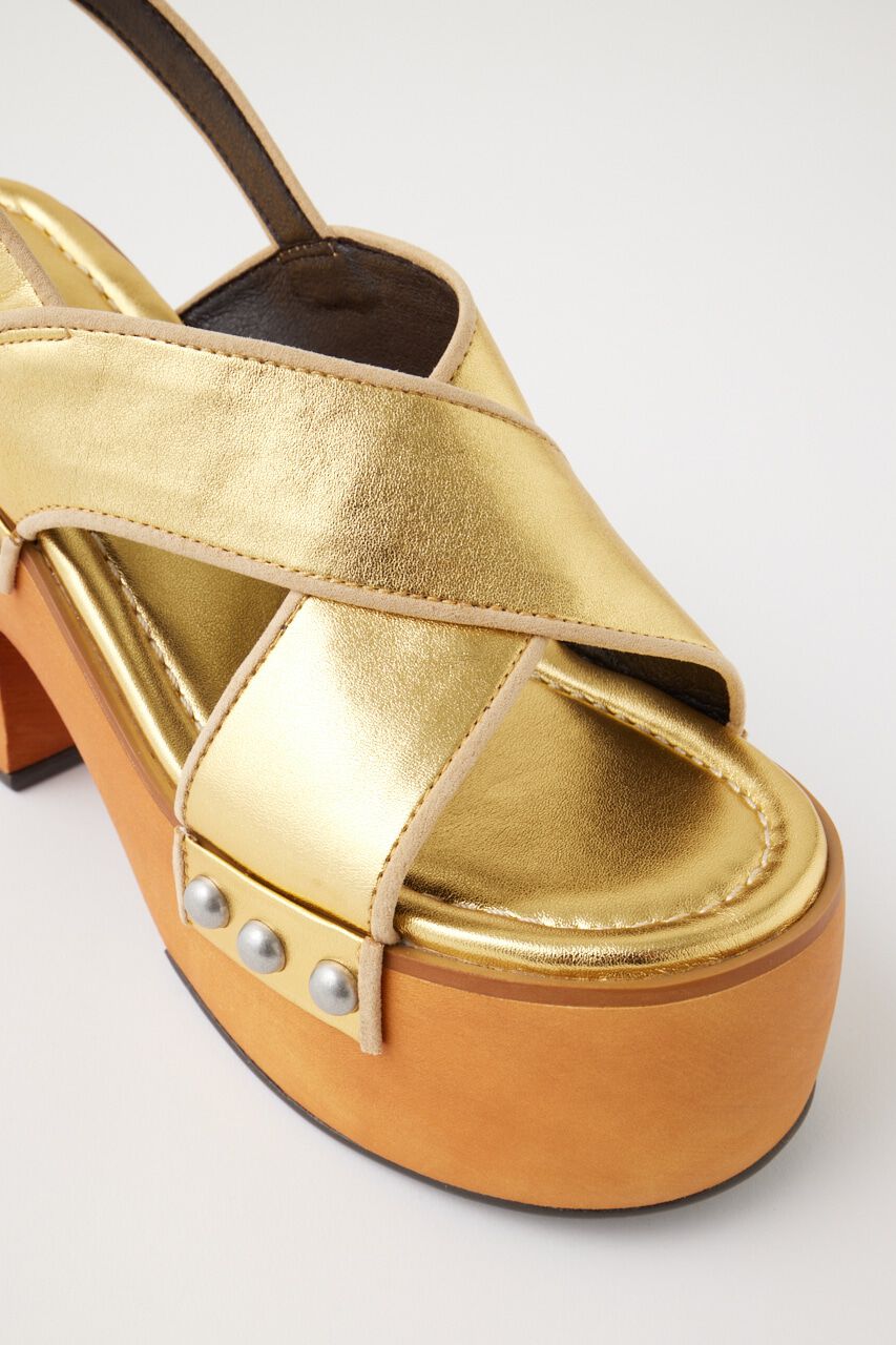 MOUSSY「CROSS BAND WOOD SOLE サンダル」|サンダル|