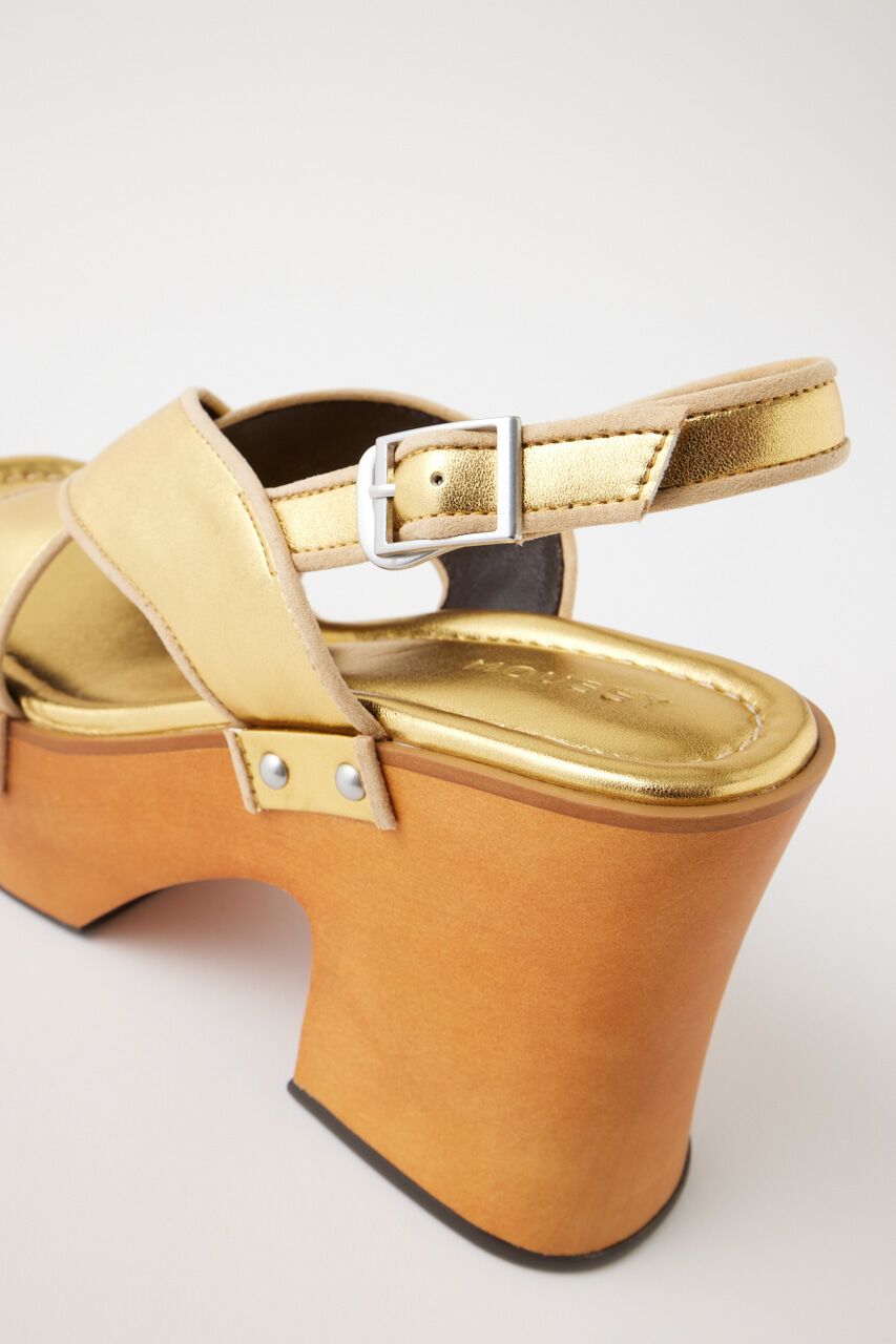 MOUSSY「CROSS BAND WOOD SOLE サンダル」|サンダル|