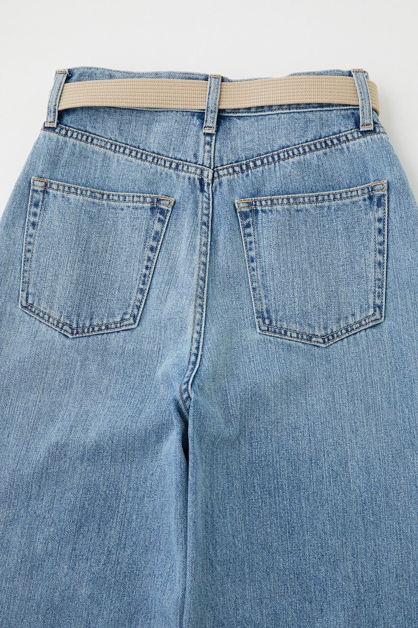 MOUSSY「KNEE SLIT LOOSE STRAIGHT」|デニム|