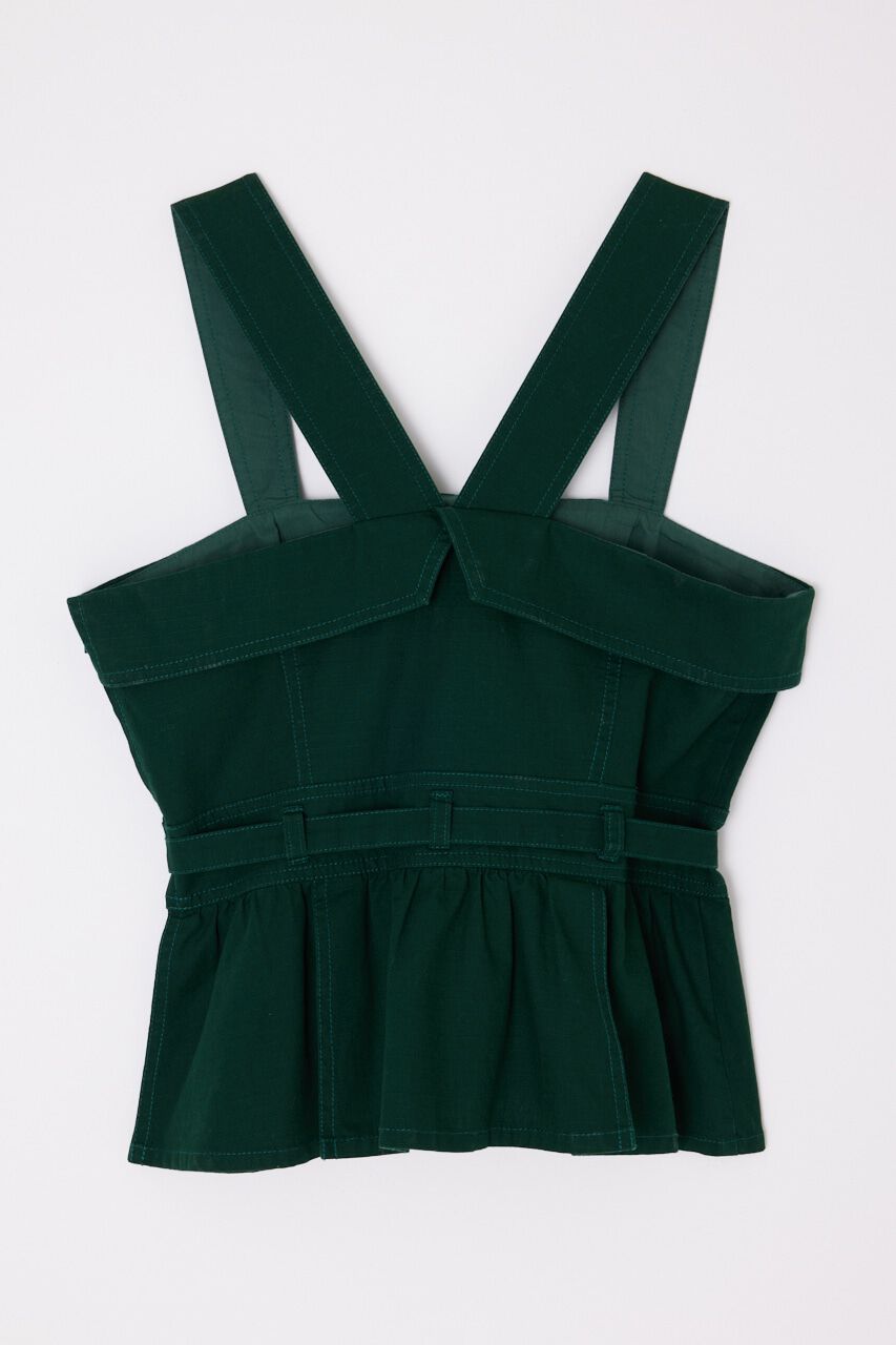 MOUSSY「STITCHED STRAPS コルセット」|タンクトップ|