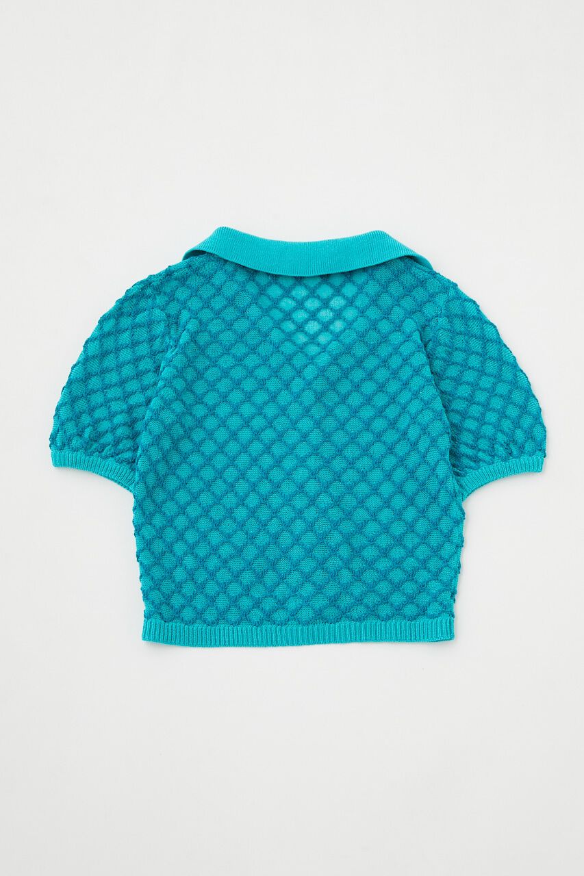 MOUSSY「OPENWORK KNIT POLO」|ニット・セーター|