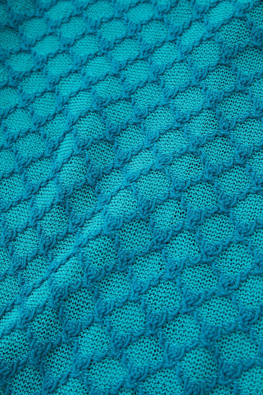 MOUSSY「OPENWORK KNIT POLO」|ニット・セーター|