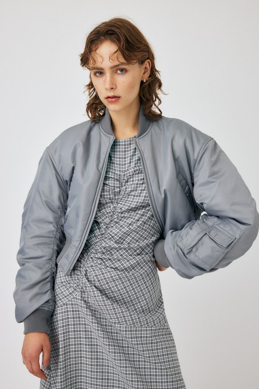 MOUSSY「VOLUME CROPPED MA-1」|ブルゾン・スタジャン|