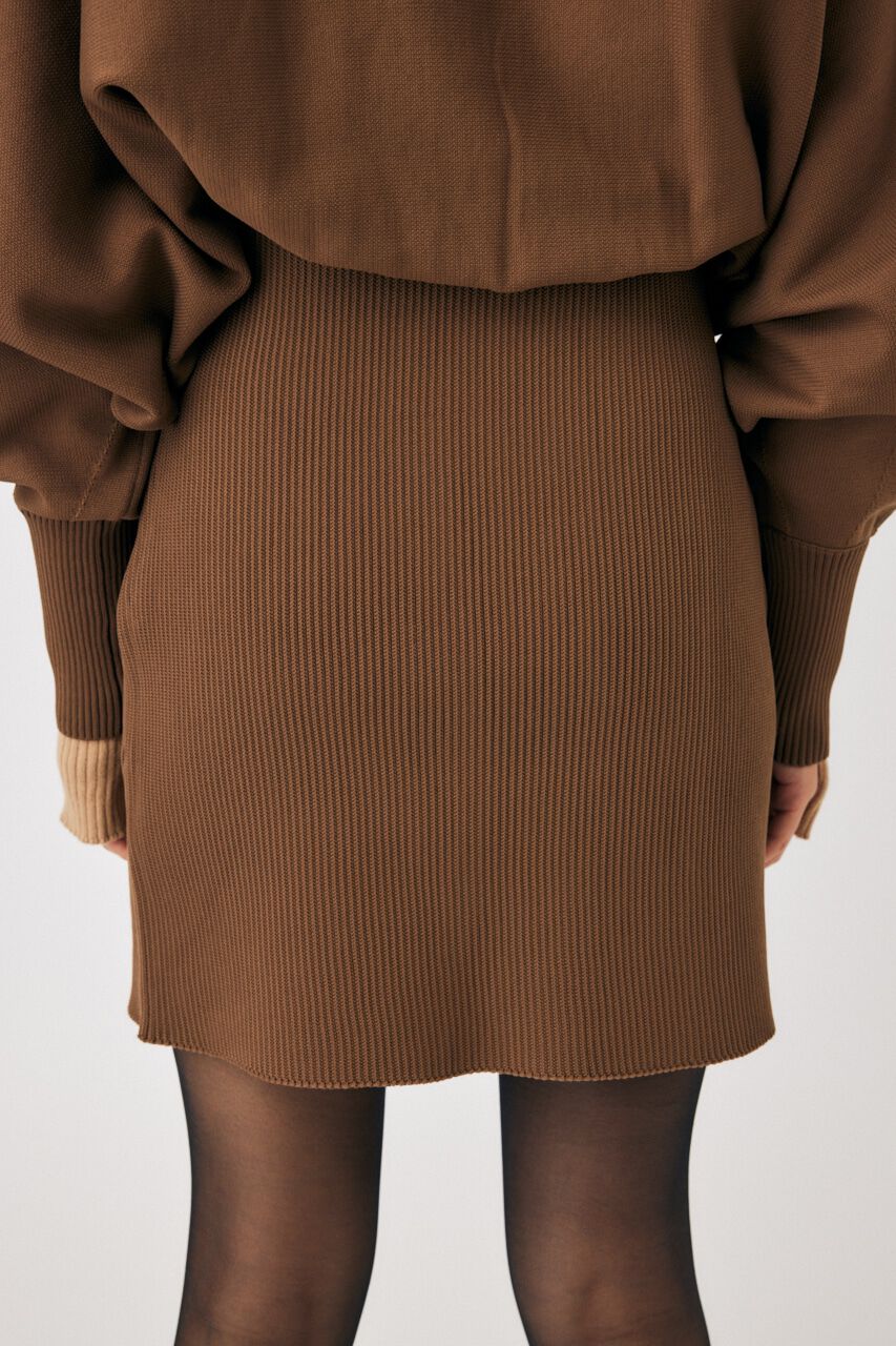 MOUSSY「KNIT COMBI MINI ドレス」|ワンピース|