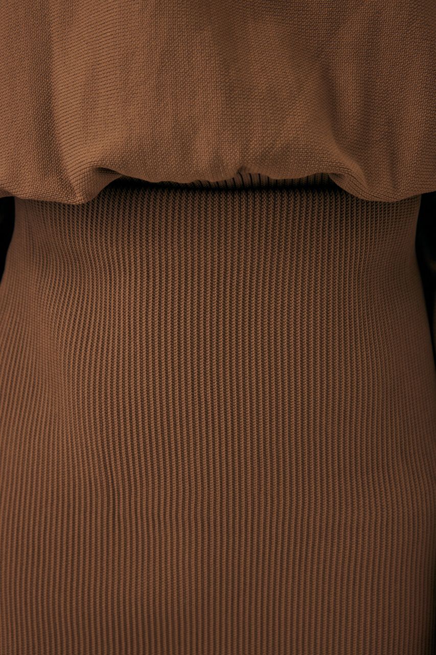 MOUSSY「KNIT COMBI MINI ドレス」|ワンピース|