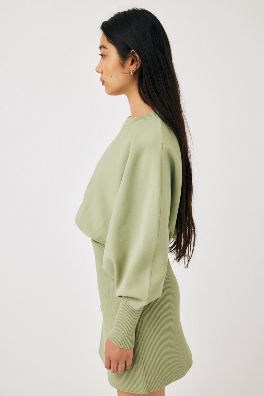 MOUSSY「KNIT COMBI MINI ドレス」|ワンピース|