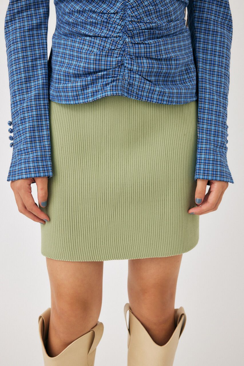 MOUSSY「KNIT COMBI MINI ドレス」|ワンピース|