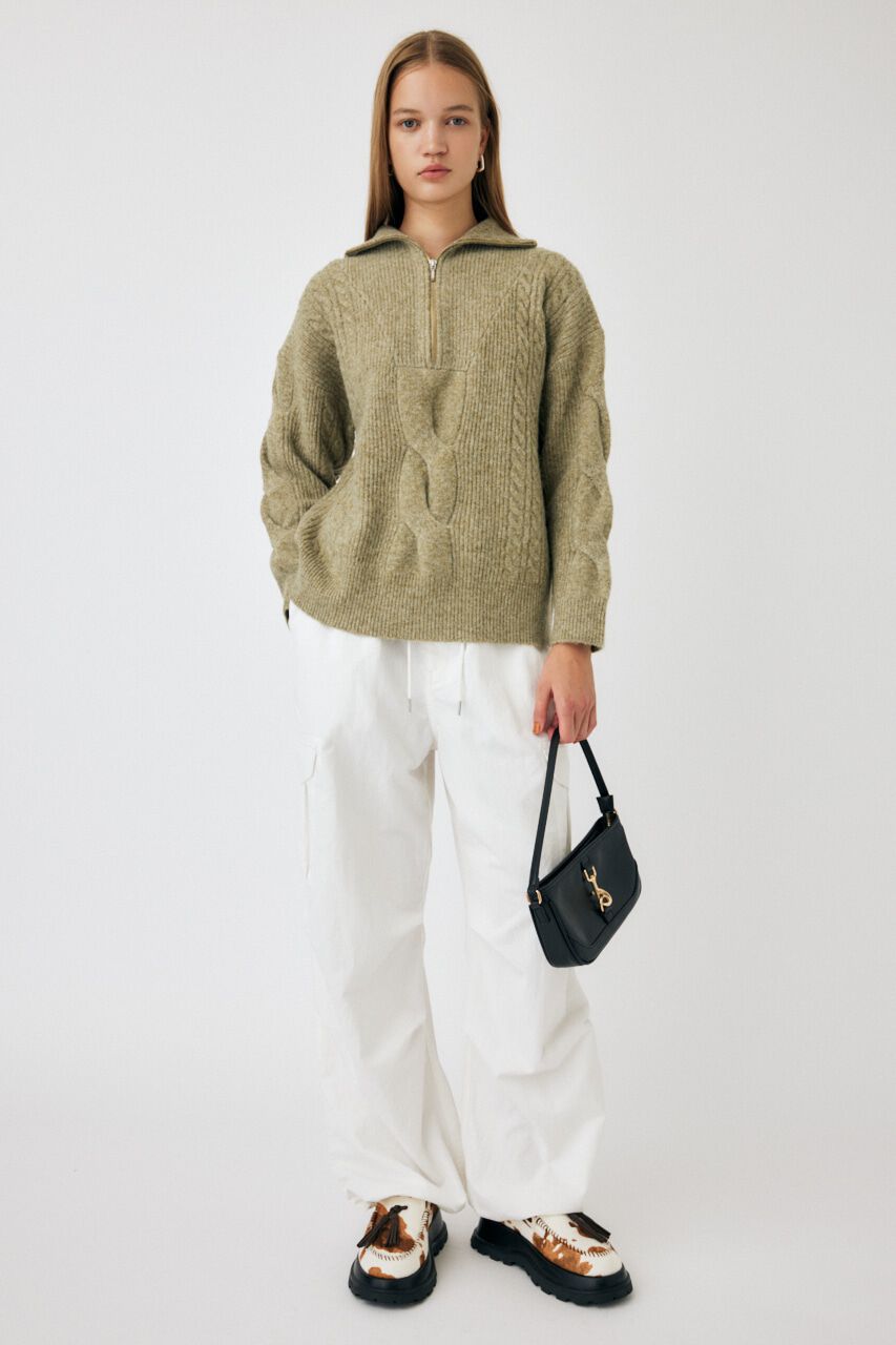 MOUSSY「UTILITY OVER パンツ」|その他|WHT