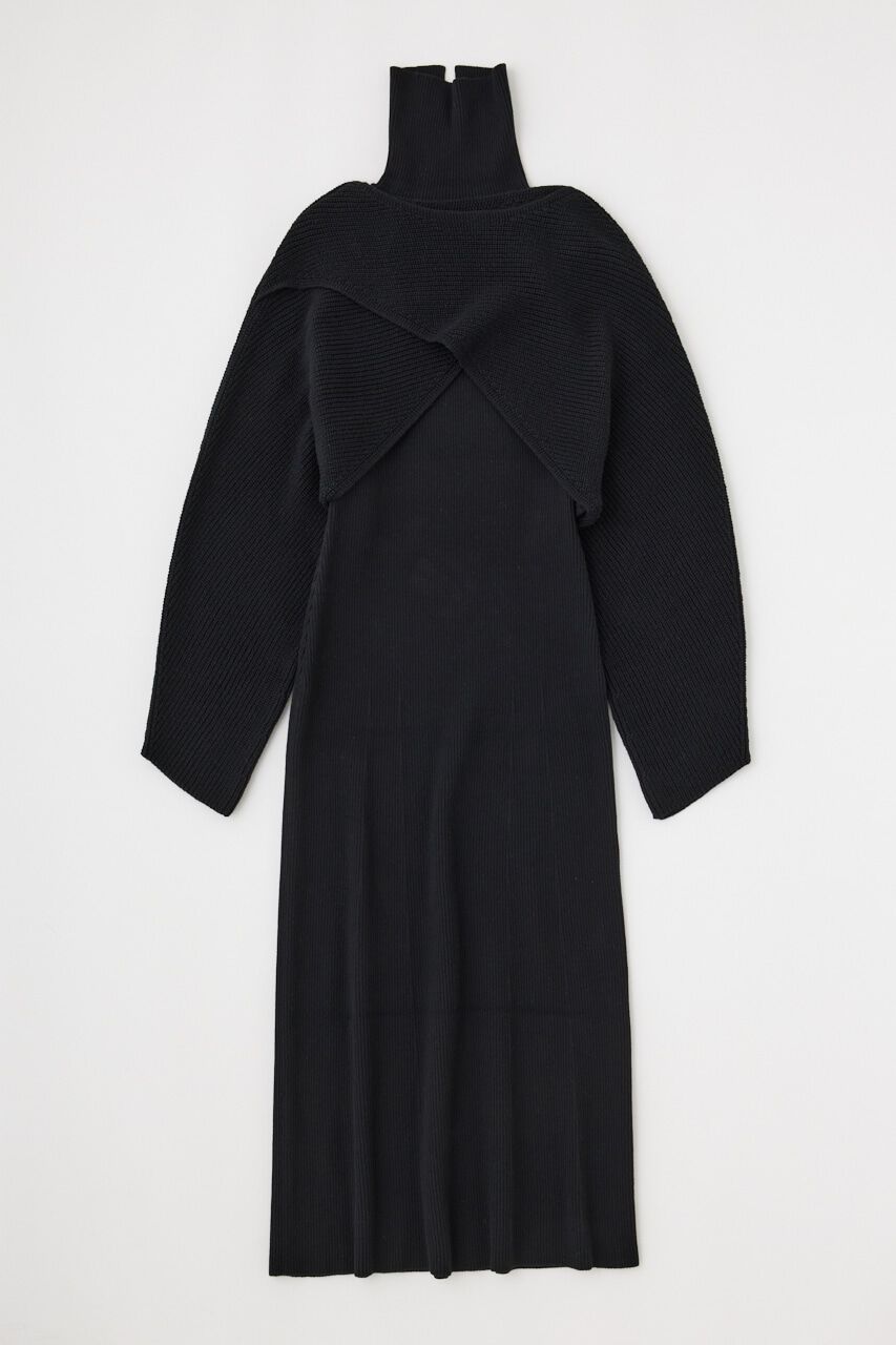 MOUSSY「SWITCHING RIB KNIT ドレス」|ワンピース|