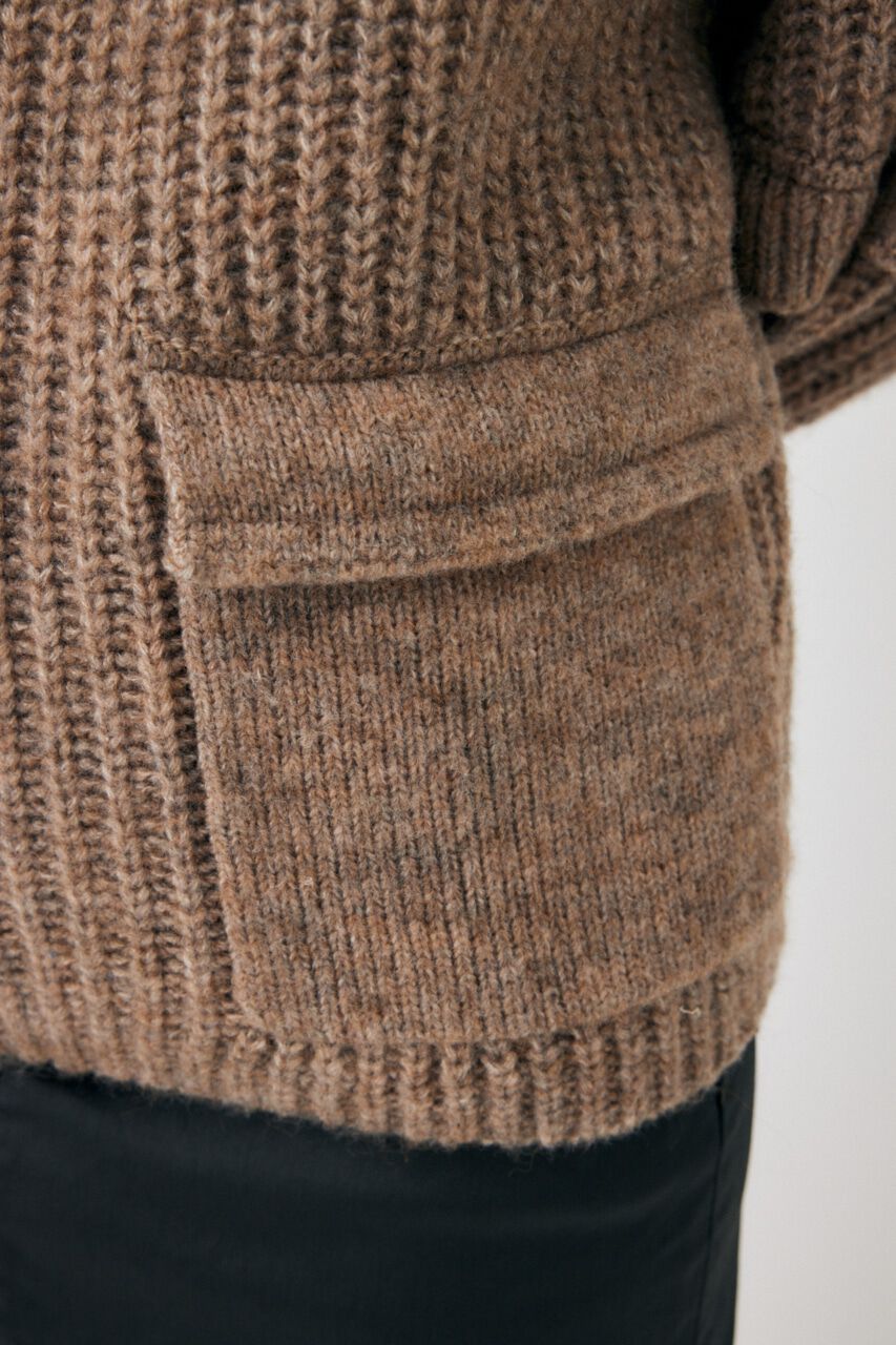 MOUSSY「ASYMMETRIC HALF ZIP プルオーバー」|ニット・セーター|