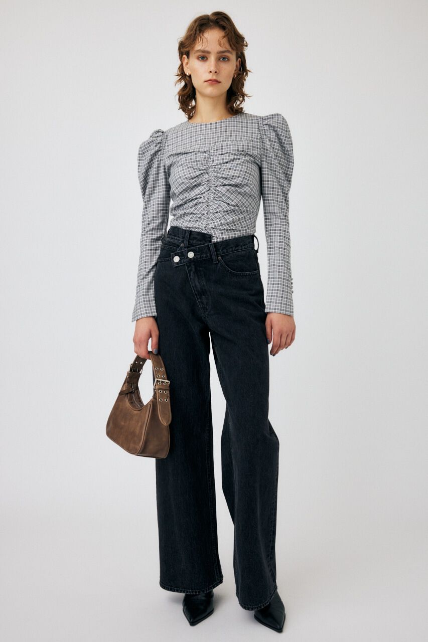 MOUSSY「PUFF SLEEVE GATHER ブラウス」|シャツ・ブラウス|