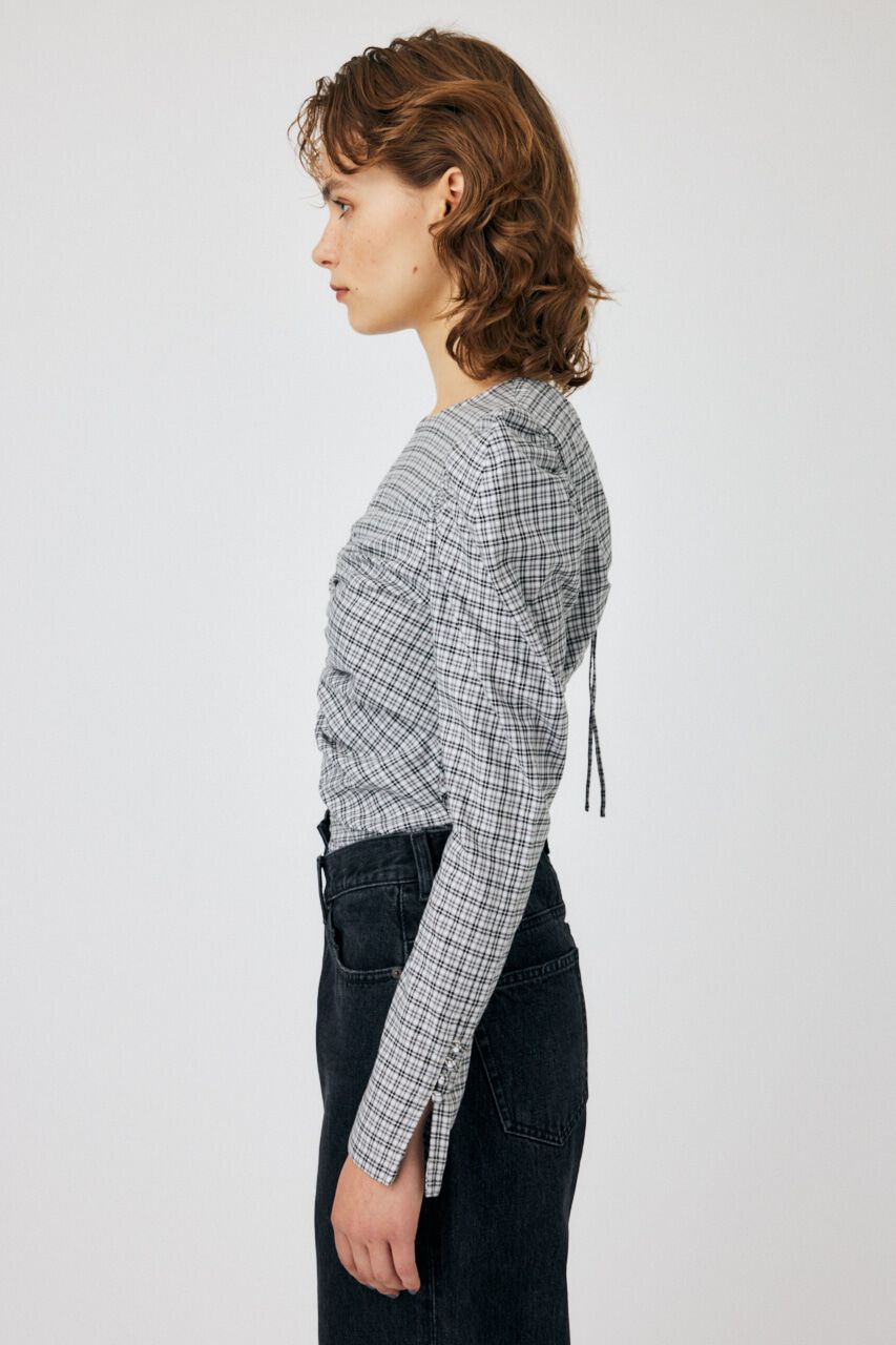 MOUSSY「PUFF SLEEVE GATHER ブラウス」|シャツ・ブラウス|