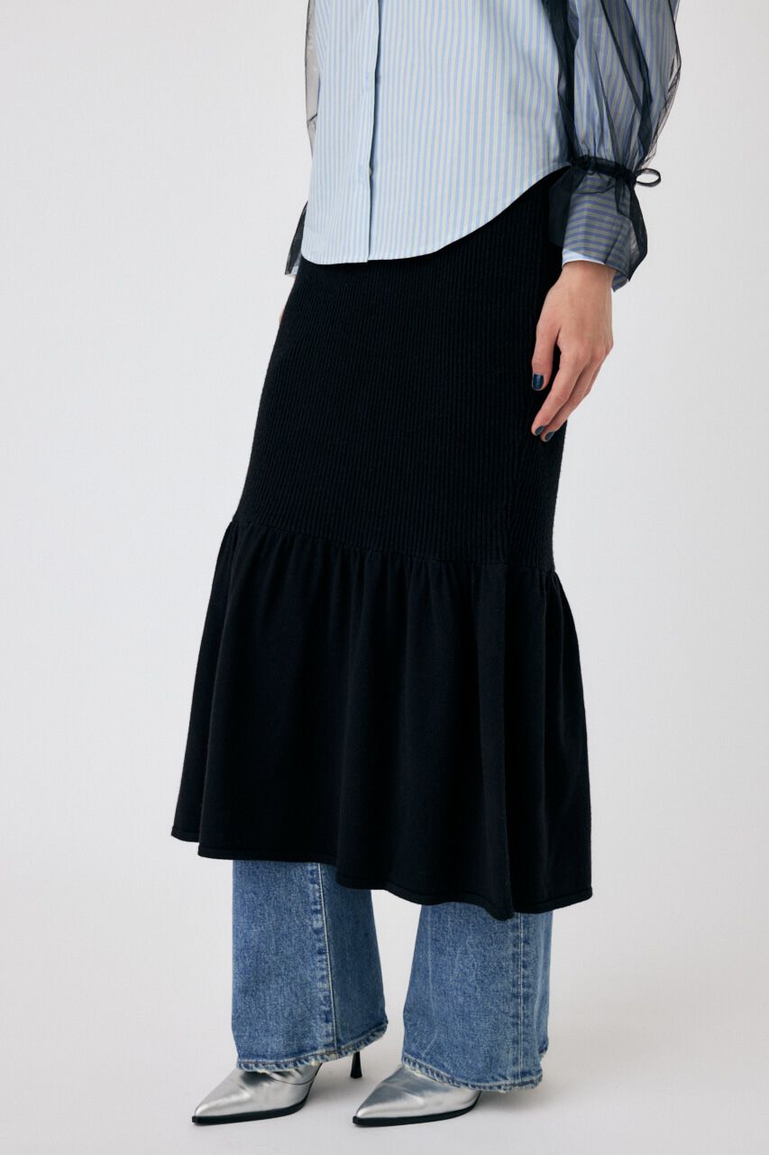 MOUSSY「SWITCHING RIB KNIT スカート」|スカート|