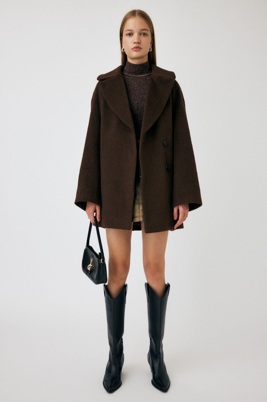 MOUSSY「BIG COLLAR MINI コート」|その他|