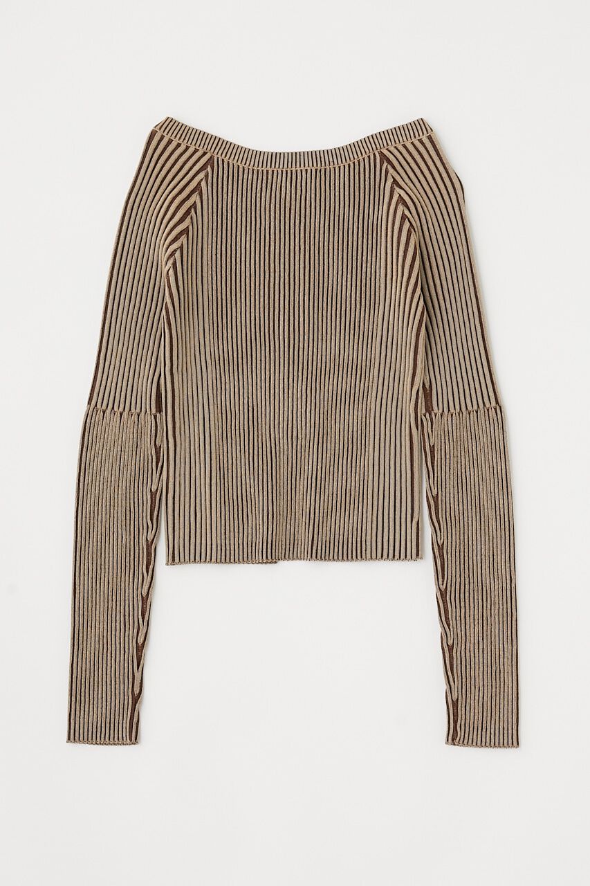 MOUSSY「ZIP UP RIB トップス」|ニット・セーター|